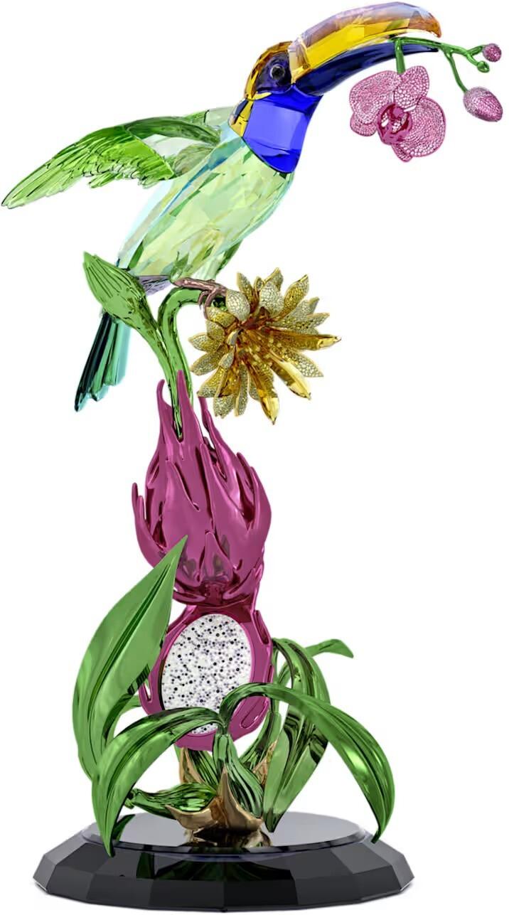 Swarovski Idyllia Tukan und Drachenfrucht Totem Limitierte Ausgabe 5688469 Dekoration Streng Limitierte Auflage