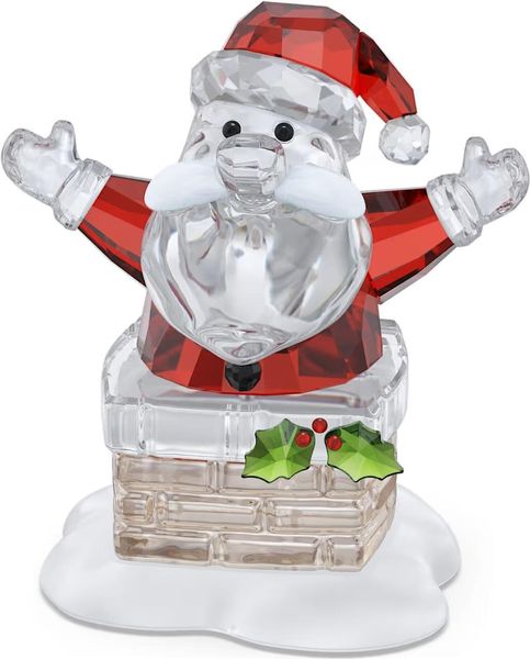 Swarovski Holiday Cheers Weihnachtsmann und Schornstein 5701507 decoratie Swarovski Holiday Cheers Weihnachtsmann und Schornstein 5701507 decoratie