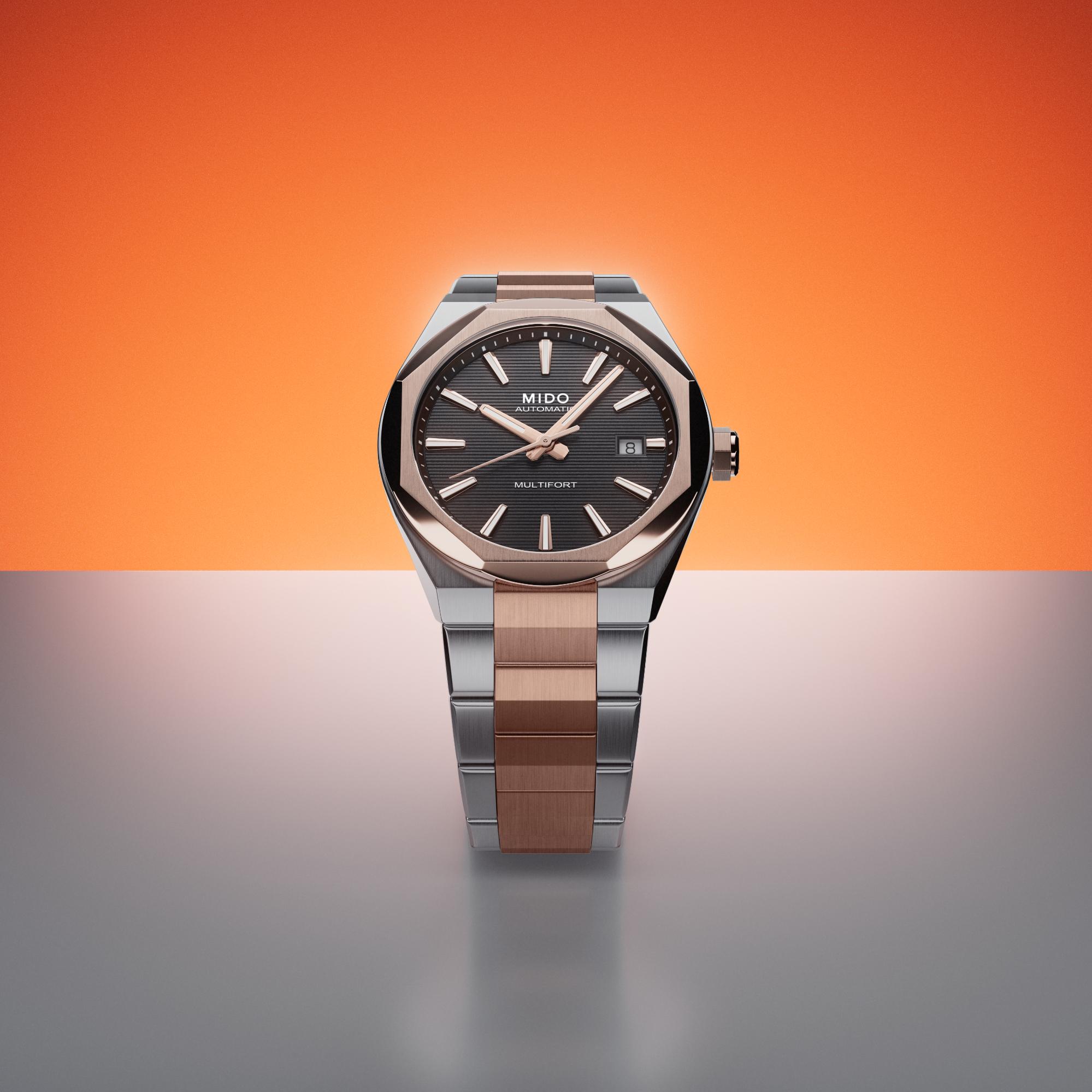 Mido Multifort 8 One Crown M0555072205100 Unisex horloge Mido Multifort 8 One Crown M0555072205100 Unisex horloge