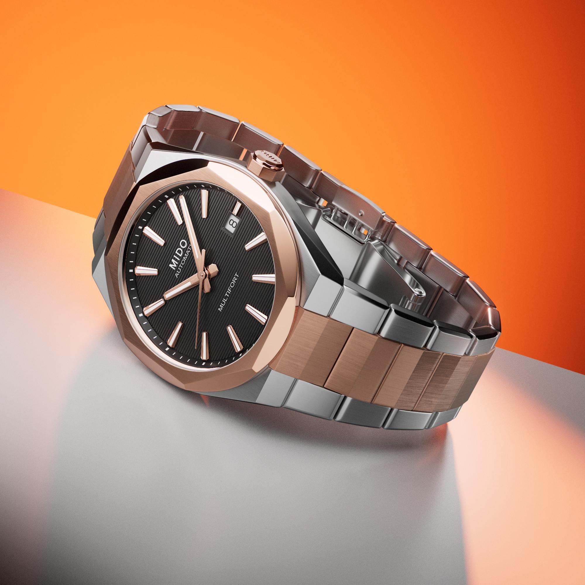 Mido Multifort 8 One Crown M0555072205100 Unisex horloge Mido Multifort 8 One Crown M0555072205100 Unisex horloge