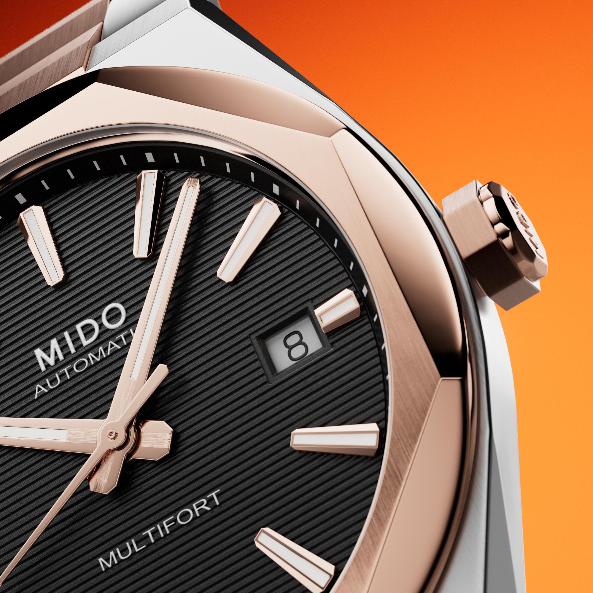 Mido Multifort 8 One Crown M0555072205100 Unisex horloge Mido Multifort 8 One Crown M0555072205100 Unisex horloge