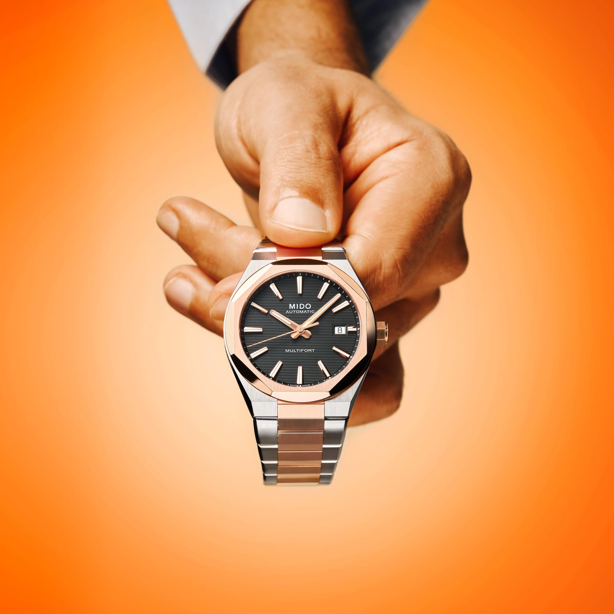 Mido Multifort 8 One Crown M0555072205100 Unisex horloge Mido Multifort 8 One Crown M0555072205100 Unisex horloge