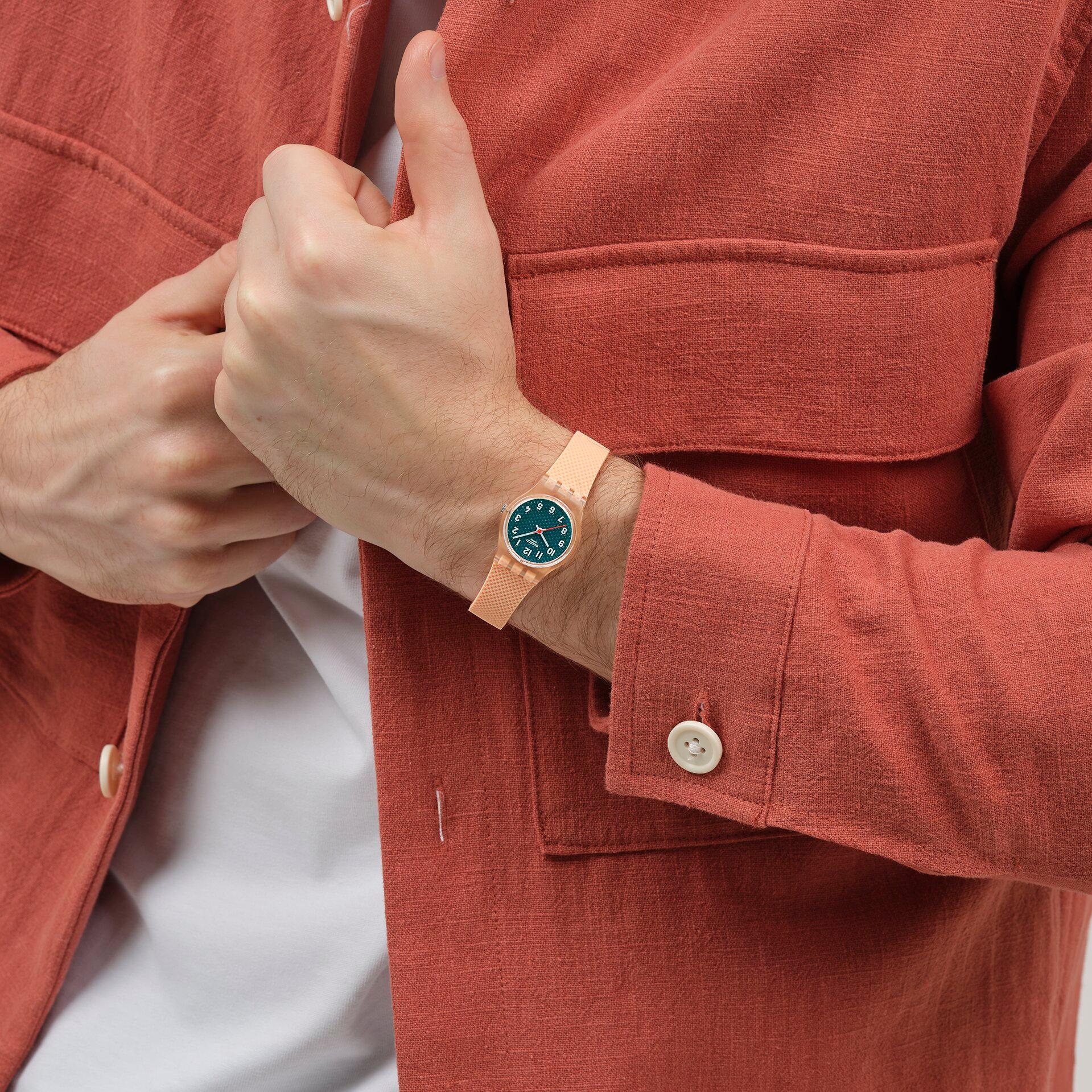 Swatch PEACHY WEAVE LO117 Orologio da polso donna