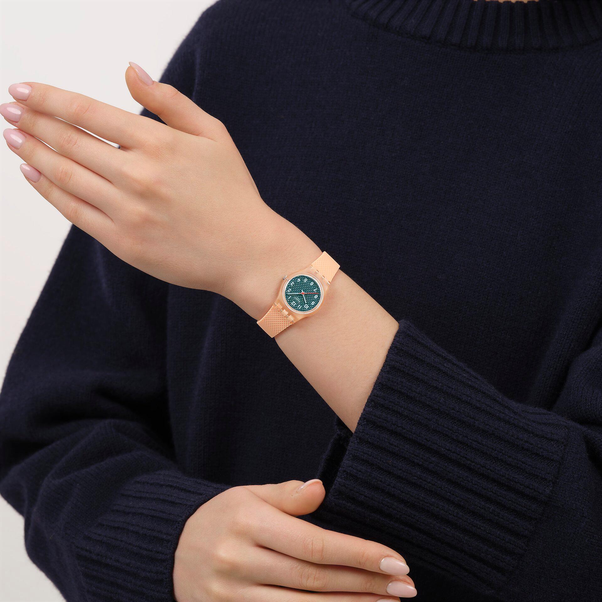 Swatch PEACHY WEAVE LO117 Orologio da polso donna