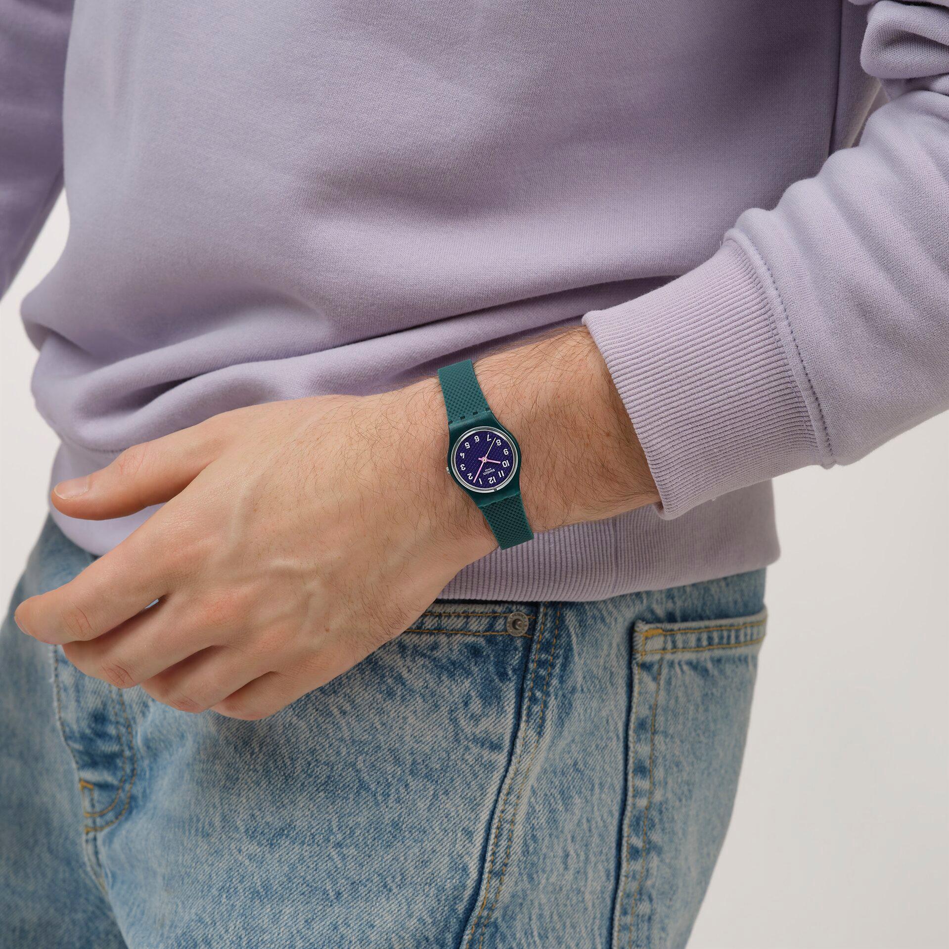 Swatch TEAL WEAVE LL127 Reloj de Pulsera para mujeres