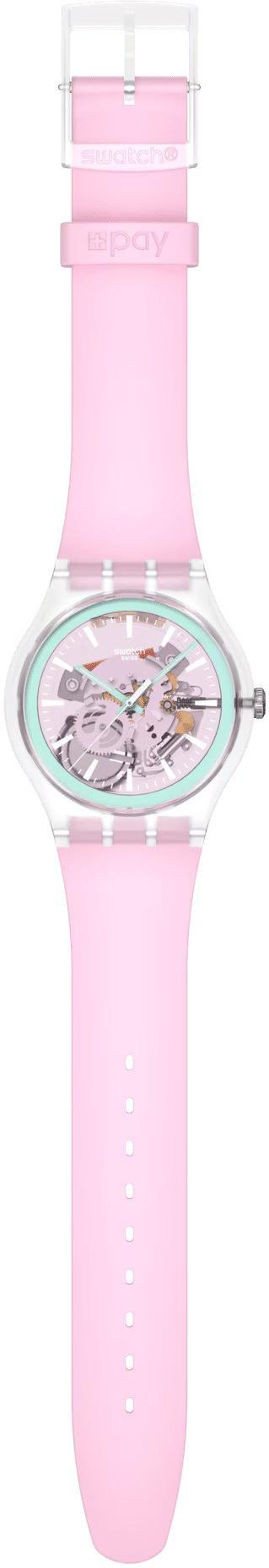 Swatch PERFECTLY PINK PAY! SO29K121-6000 Unisex horloge