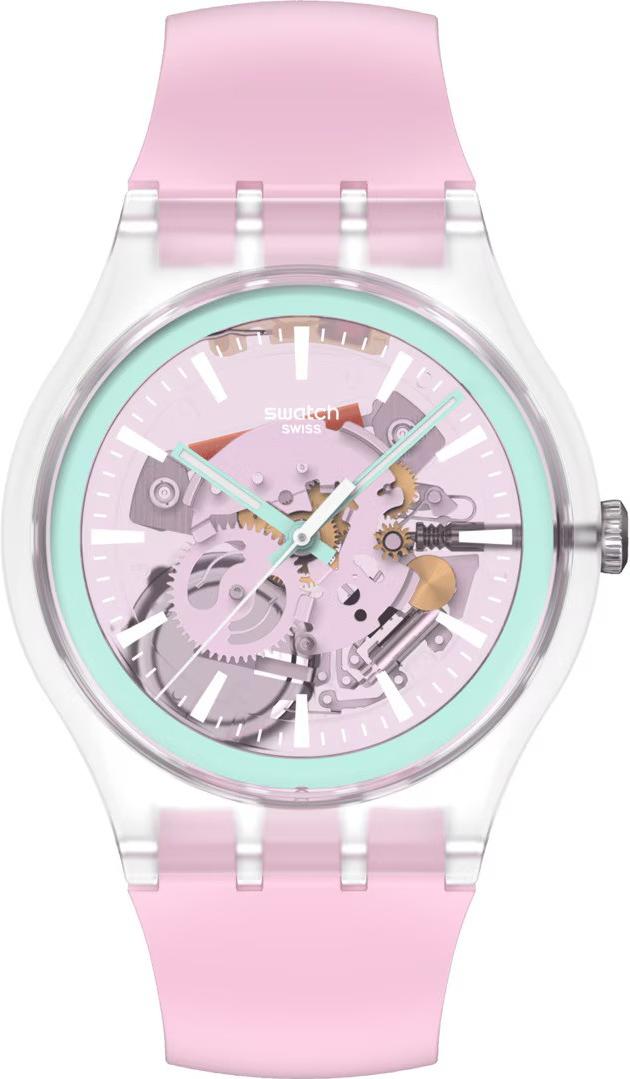 Swatch PERFECTLY PINK PAY! SO29K121-6000 Unisex horloge