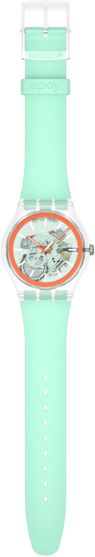 Swatch SWEETLY MINT PAY! SO29K120-6000 Unisex horloge