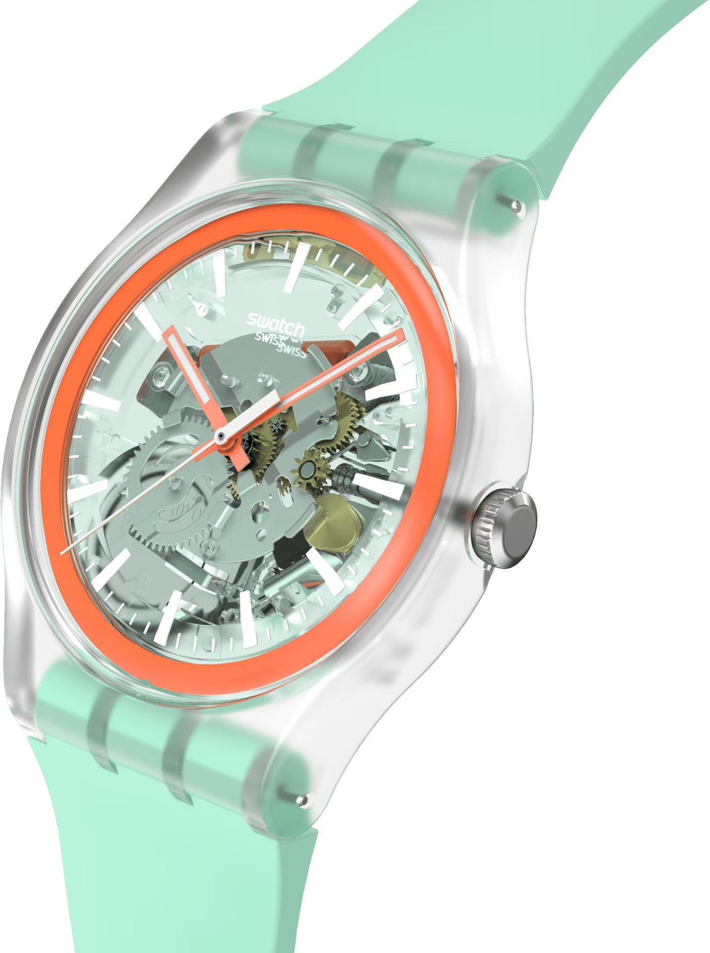 Swatch SWEETLY MINT PAY! SO29K120-6000 Unisex horloge