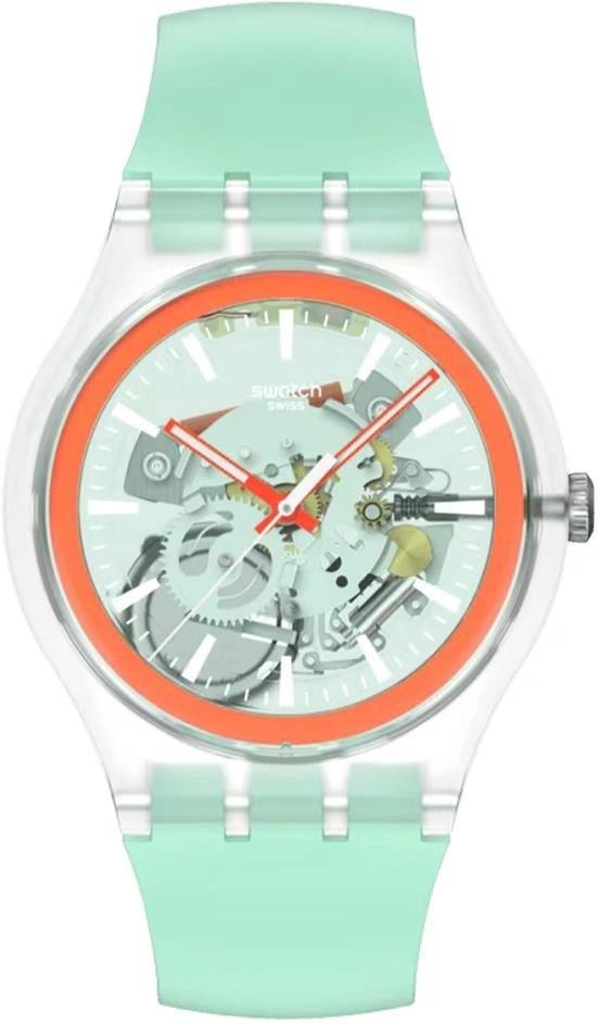 Swatch SWEETLY MINT PAY! SO29K120-6000 Unisex horloge