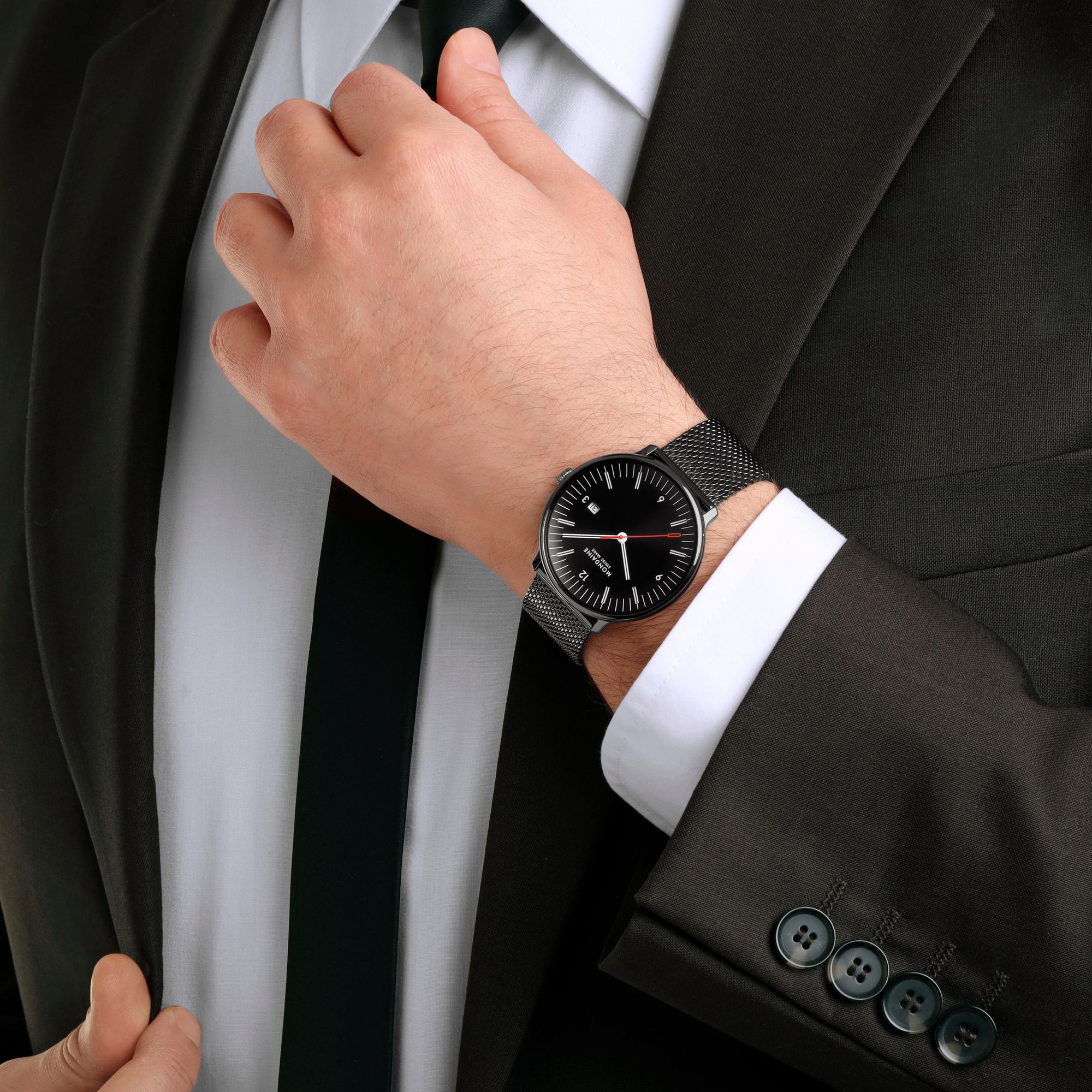 Mondaine Doppio MLE.41220.SM Orologio da polso uomo Mondaine Doppio MLE.41220.SM Orologio da polso uomo