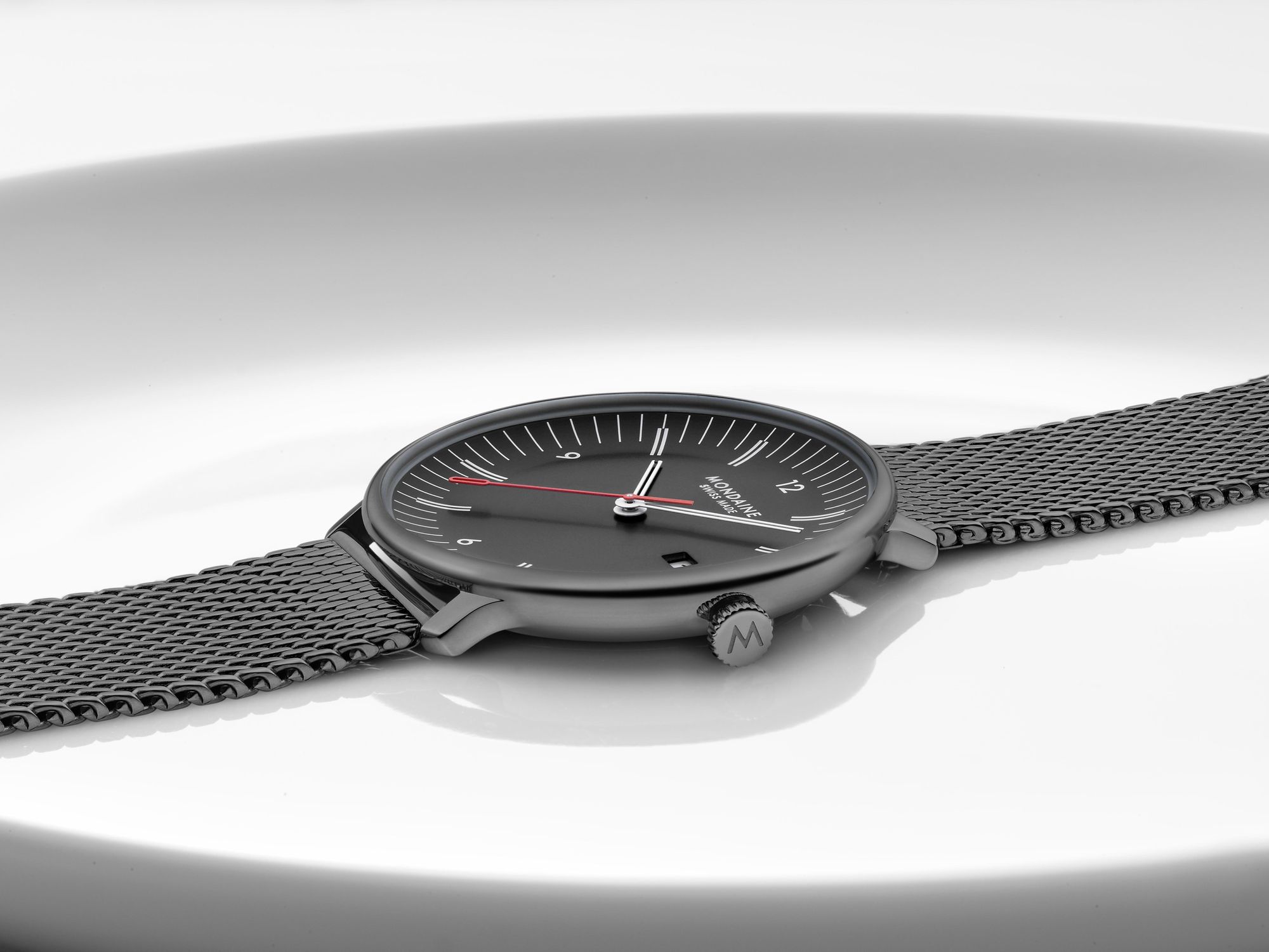 Mondaine Doppio MLE.41220.SM Orologio da polso uomo Mondaine Doppio MLE.41220.SM Orologio da polso uomo