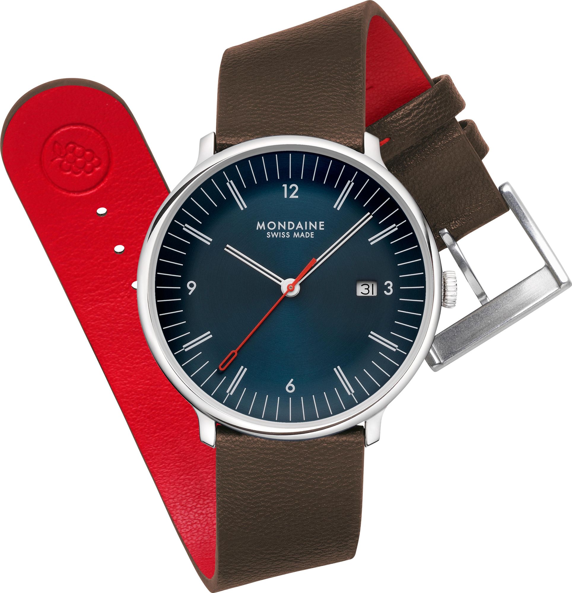 Mondaine Doppio MLE.41240.LGV Orologio da polso uomo