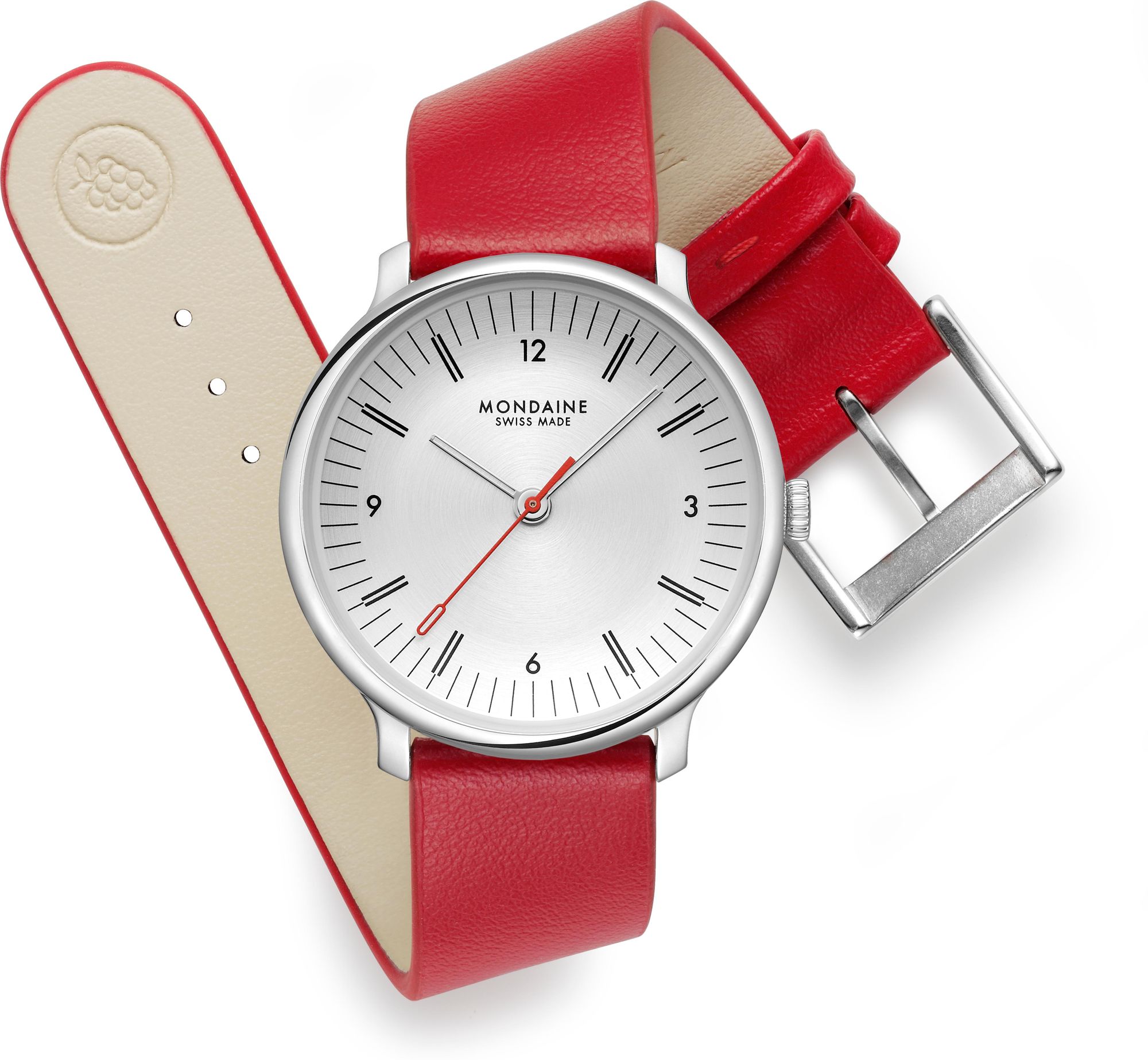 Mondaine Doppio MLE.33110.LCV Dames armbandhorloge Mondaine Doppio MLE.33110.LCV Dames armbandhorloge