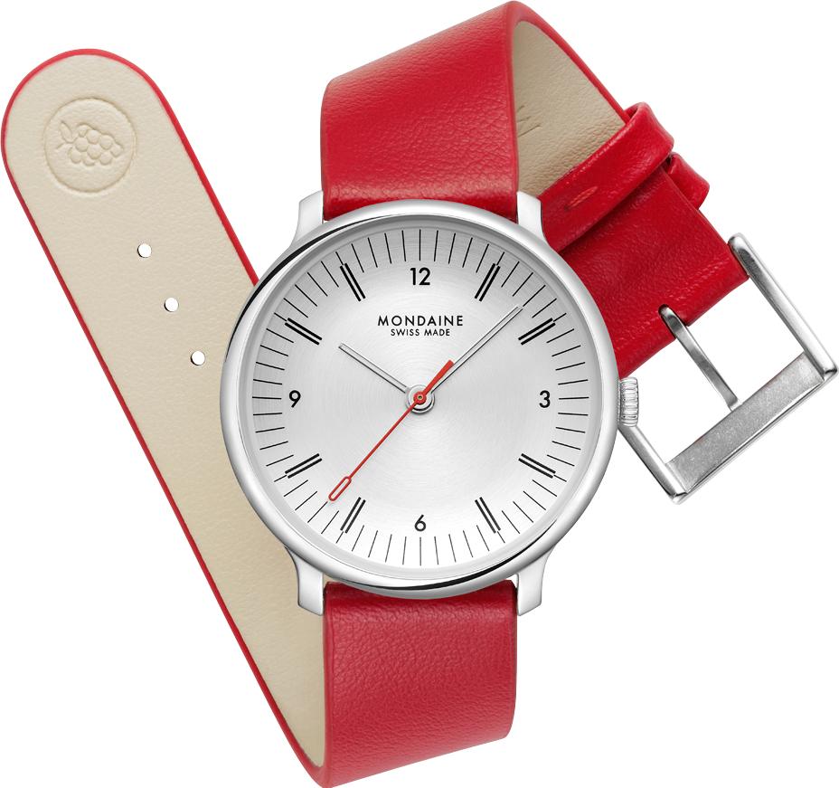 Mondaine Doppio MLE.33110.LCV Dames armbandhorloge Mondaine Doppio MLE.33110.LCV Dames armbandhorloge