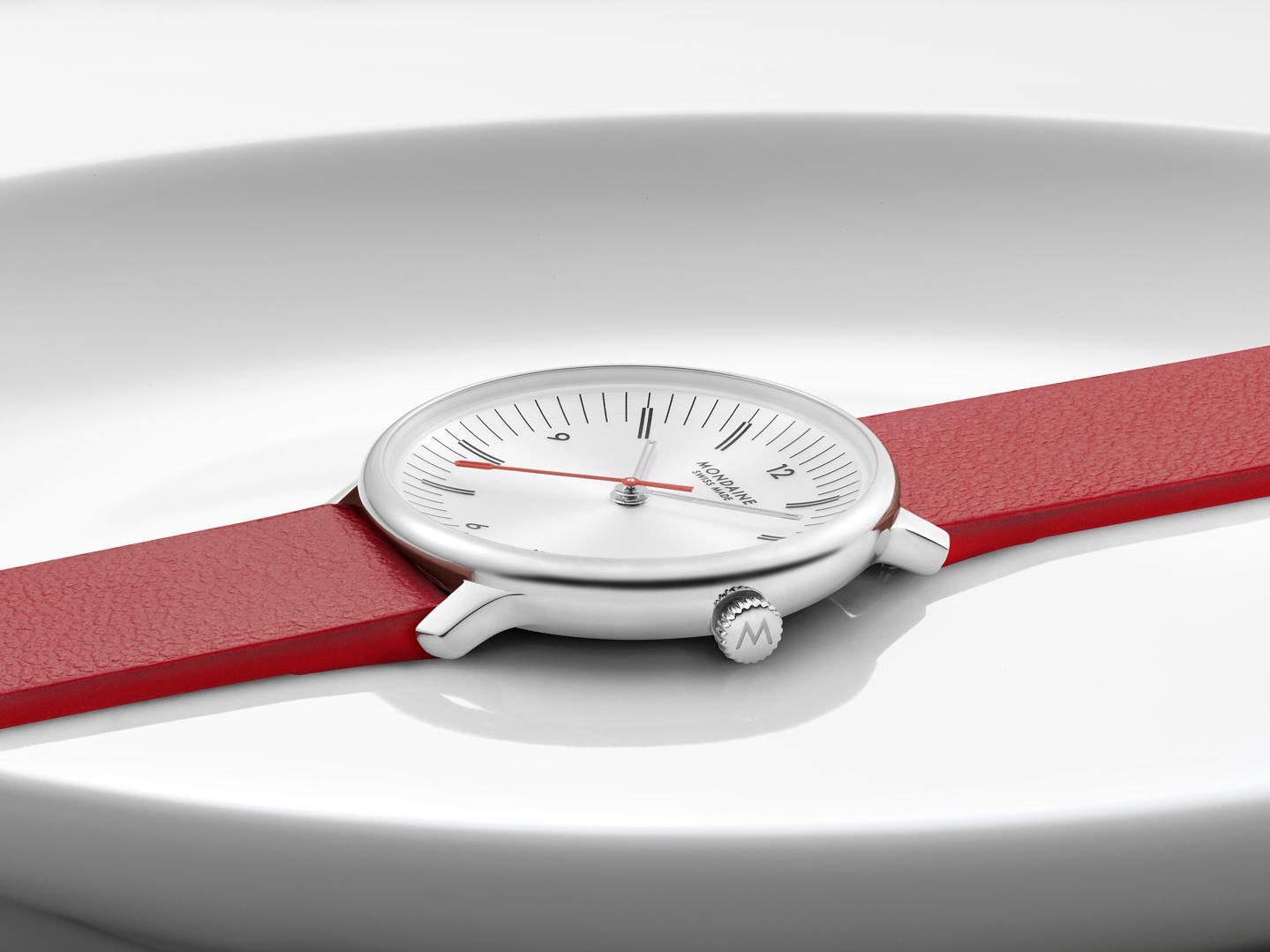 Mondaine Doppio MLE.33110.LCV Dames armbandhorloge Mondaine Doppio MLE.33110.LCV Dames armbandhorloge