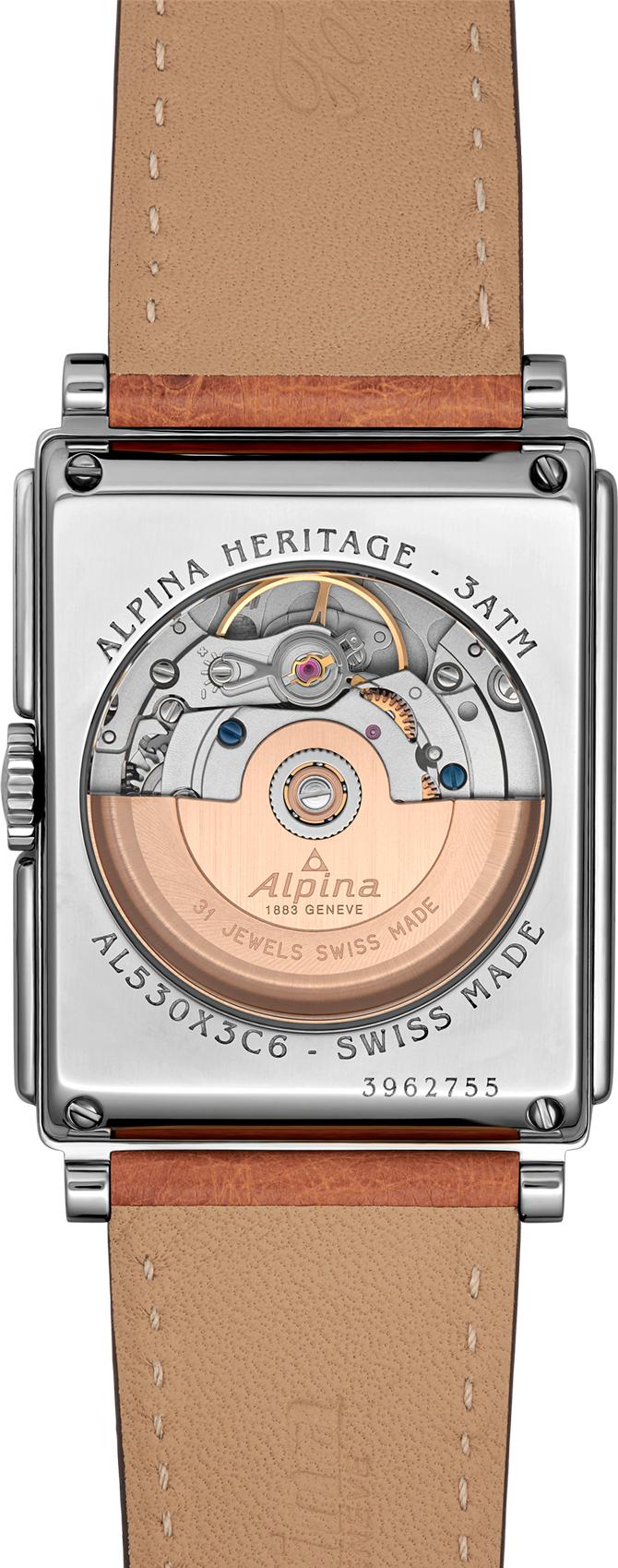 Alpina Geneve CARREE AUTOMATIC AL-530SAC3C6 Orologio automatico uomo