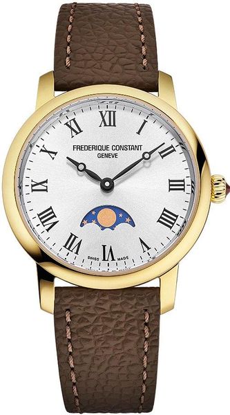 Frederique Constant Geneve SLIMLINE LADIES MOONPHASE FC-206RS1S5 Orologio da polso donna Indicatore fasi lunari Frederique Constant Geneve SLIMLINE LADIES MOONPHASE FC-206RS1S5 Orologio da polso donna Indicatore fasi lunari