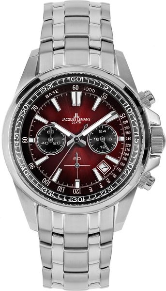 Jacques Lemans Liverpool 1-2117ZQ Herenchronograaf Jacques Lemans Liverpool 1-2117ZQ Herenchronograaf