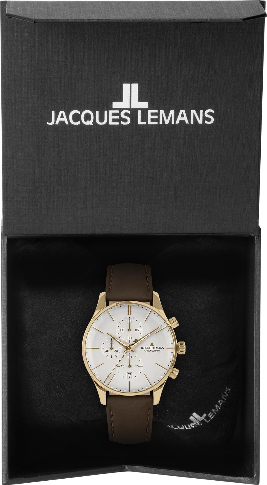 Jacques Lemans London 1-2163G Herenchronograaf Jacques Lemans London 1-2163G Herenchronograaf