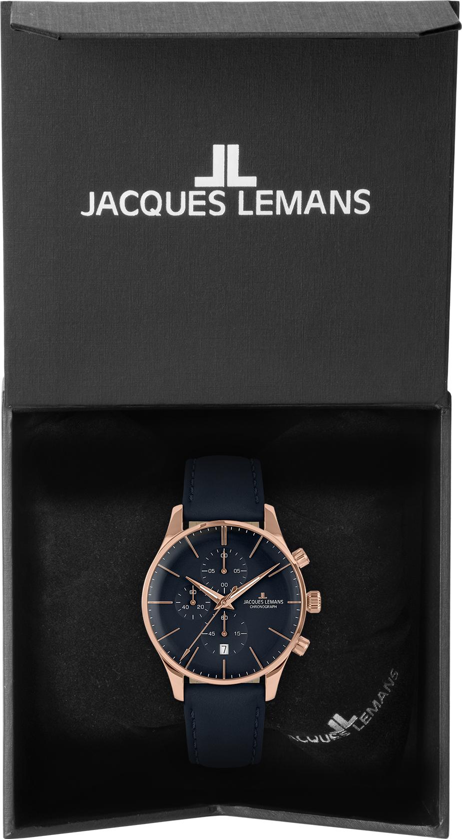 Jacques Lemans London 1-2163F Herenchronograaf Jacques Lemans London 1-2163F Herenchronograaf