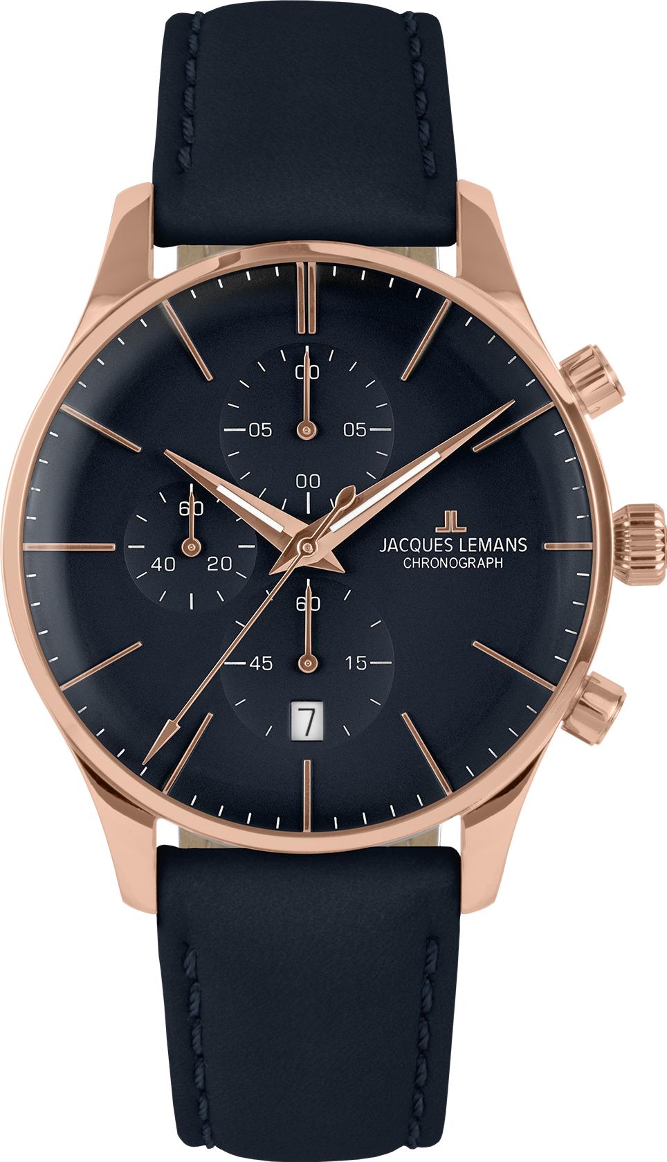 Jacques Lemans London 1-2163F Herenchronograaf Jacques Lemans London 1-2163F Herenchronograaf