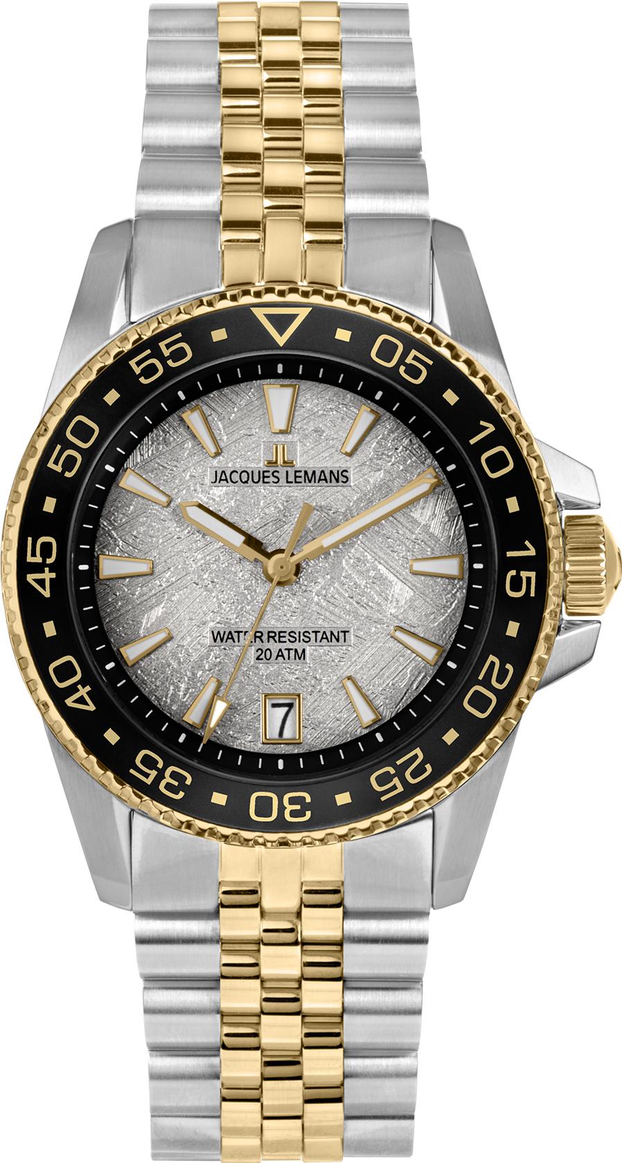 Jacques Lemans Liverpool Diver 1-2205S Heren armbandhorloge Jacques Lemans Liverpool Diver 1-2205S Heren armbandhorloge