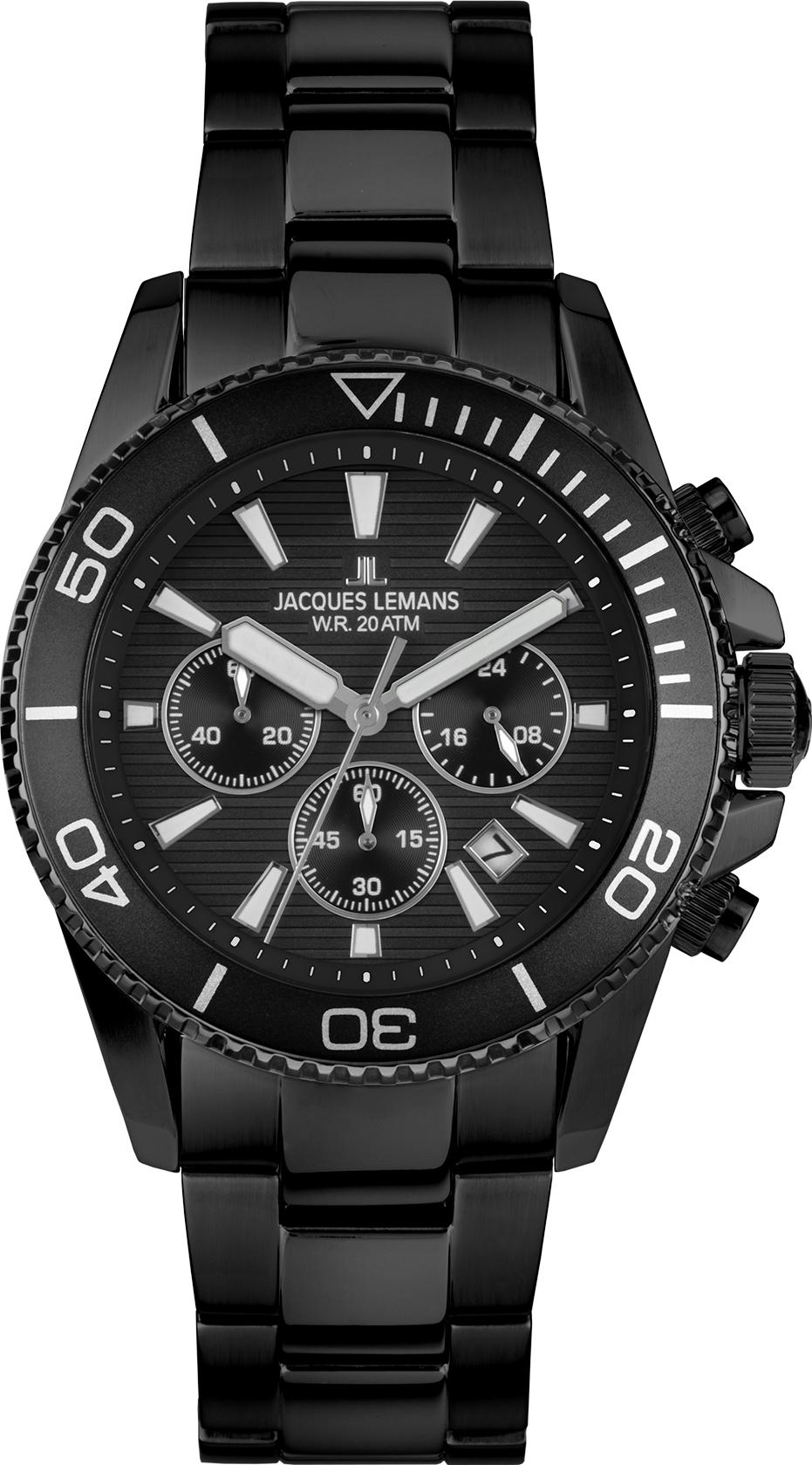 Jacques Lemans Liverpool Diver 1-2206N Mens Chronograph Jacques Lemans Liverpool Diver 1-2206N Mens Chronograph