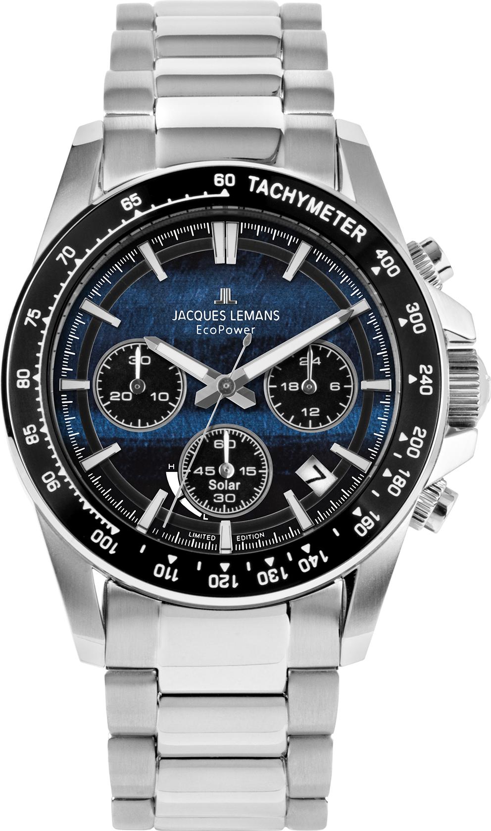 Jacques Lemans Eco Power Limited Edition 50-10B Herenchronograaf Jacques Lemans Eco Power Limited Edition 50-10B Herenchronograaf