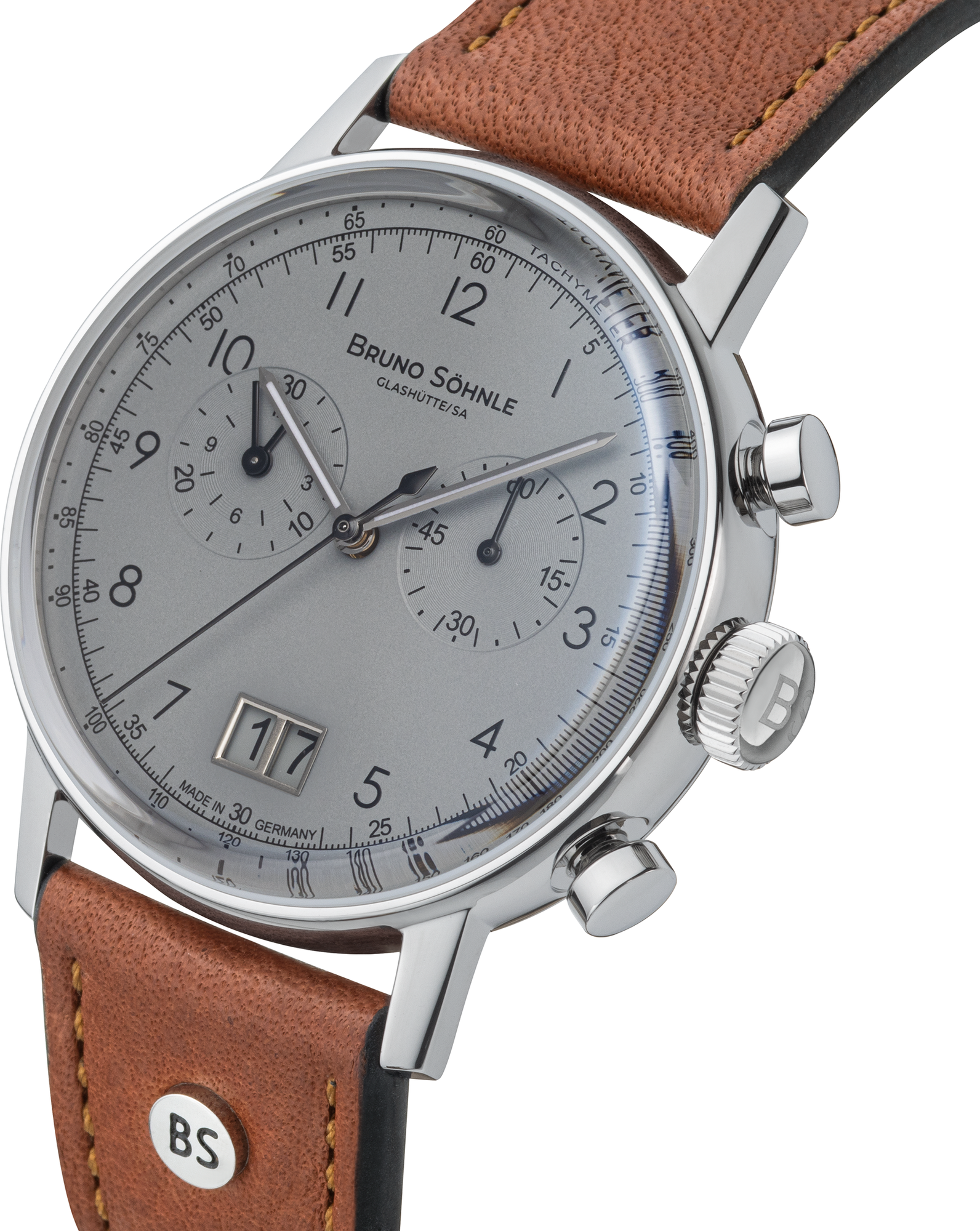 BRUNO SÖHNLE UHRENATELIER GLASHÜTTE/SA Bergamo Chronograph 17-13237-831 Unisex horloge BRUNO SÖHNLE UHRENATELIER GLASHÜTTE/SA Bergamo Chronograph 17-13237-831 Unisex horloge