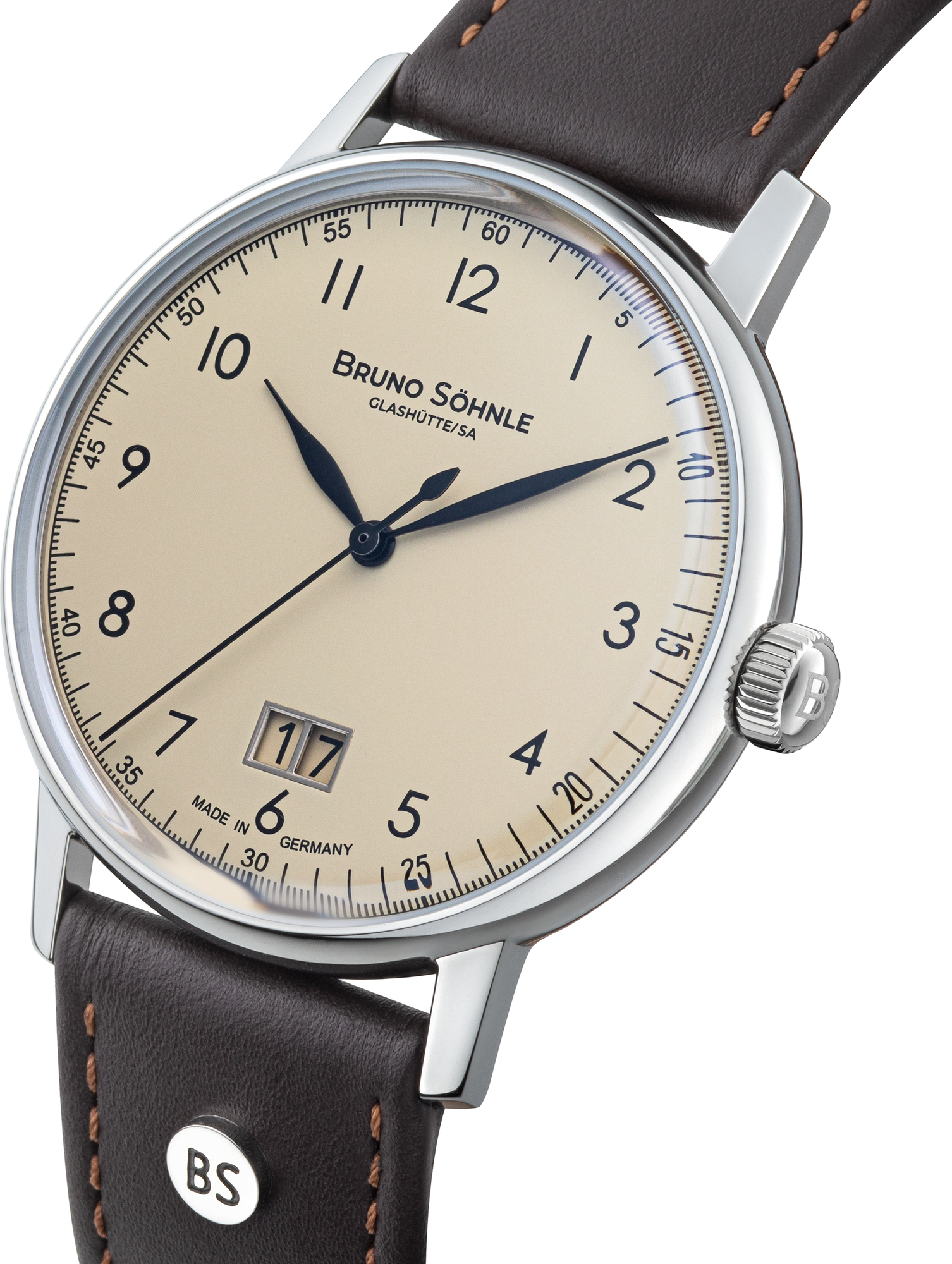 BRUNO SÖHNLE UHRENATELIER GLASHÜTTE/SA Bergamo Big 17-13234-131 Unisexuhr BRUNO SÖHNLE UHRENATELIER GLASHÜTTE/SA Bergamo Big 17-13234-131 Unisexuhr