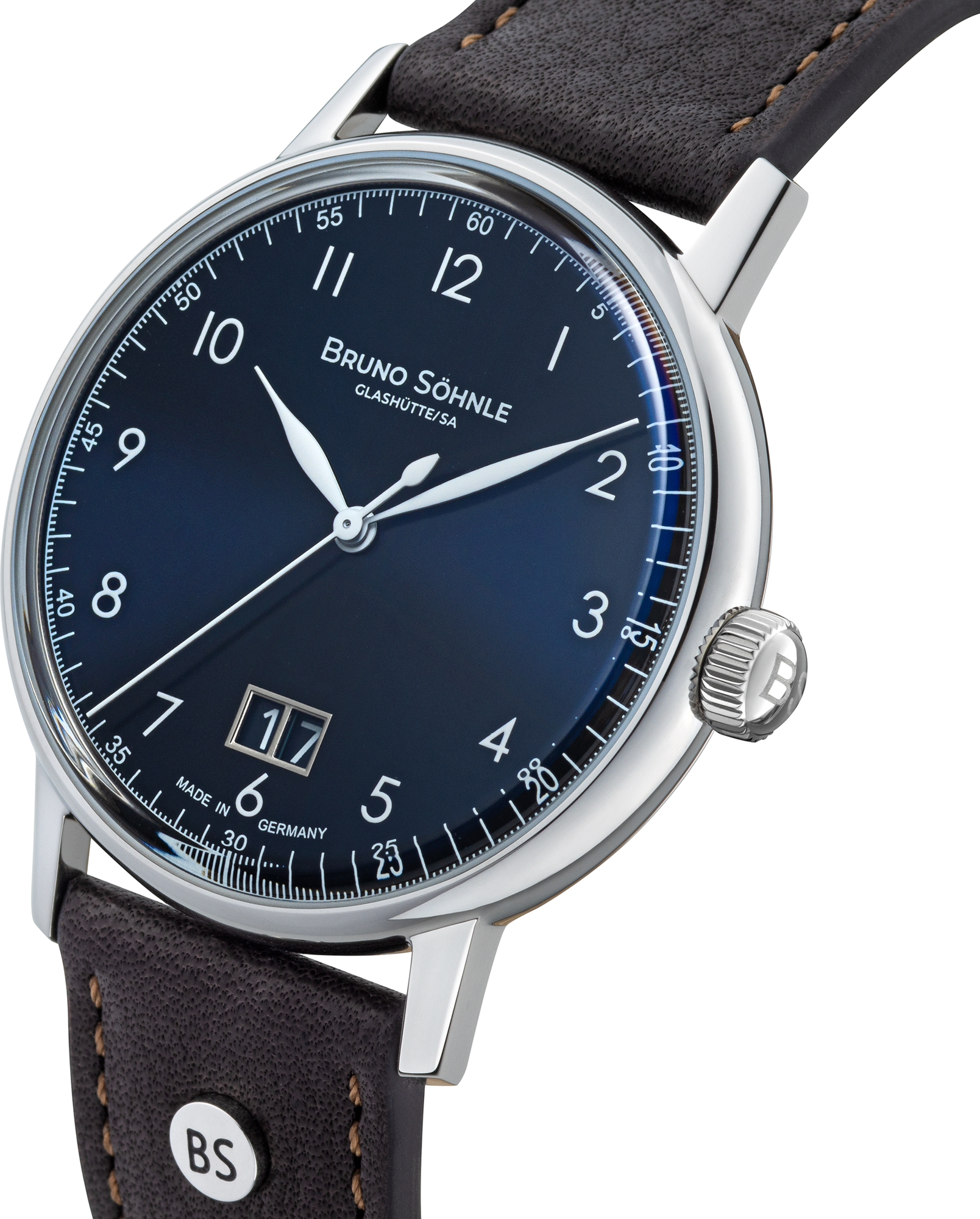 BRUNO SÖHNLE UHRENATELIER GLASHÜTTE/SA Bergamo Big 17-13234-331 Unisex horloge BRUNO SÖHNLE UHRENATELIER GLASHÜTTE/SA Bergamo Big 17-13234-331 Unisex horloge