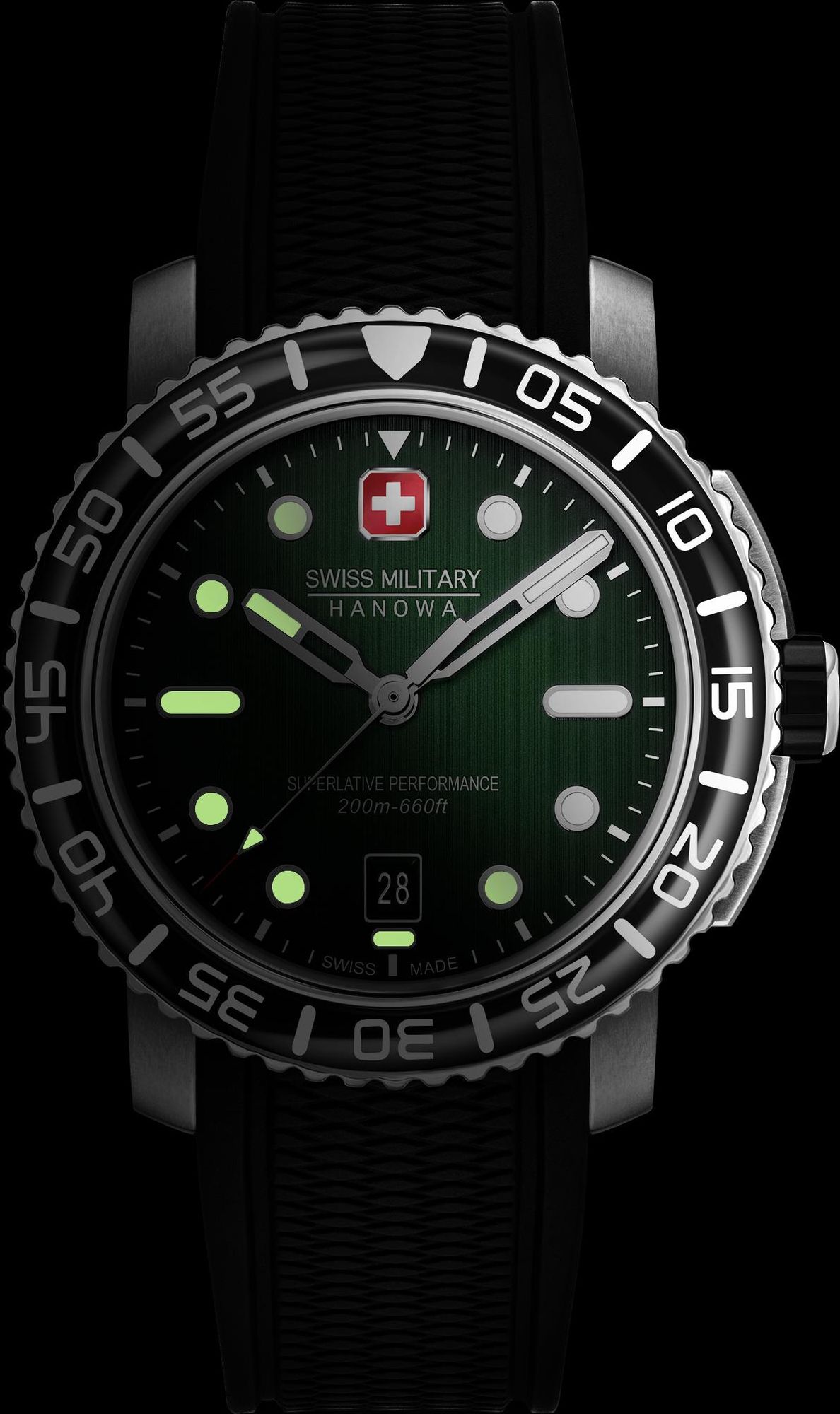 Swiss Military Hanowa Black Marlin SMWGN0001707 Reloj de Pulsera para hombres