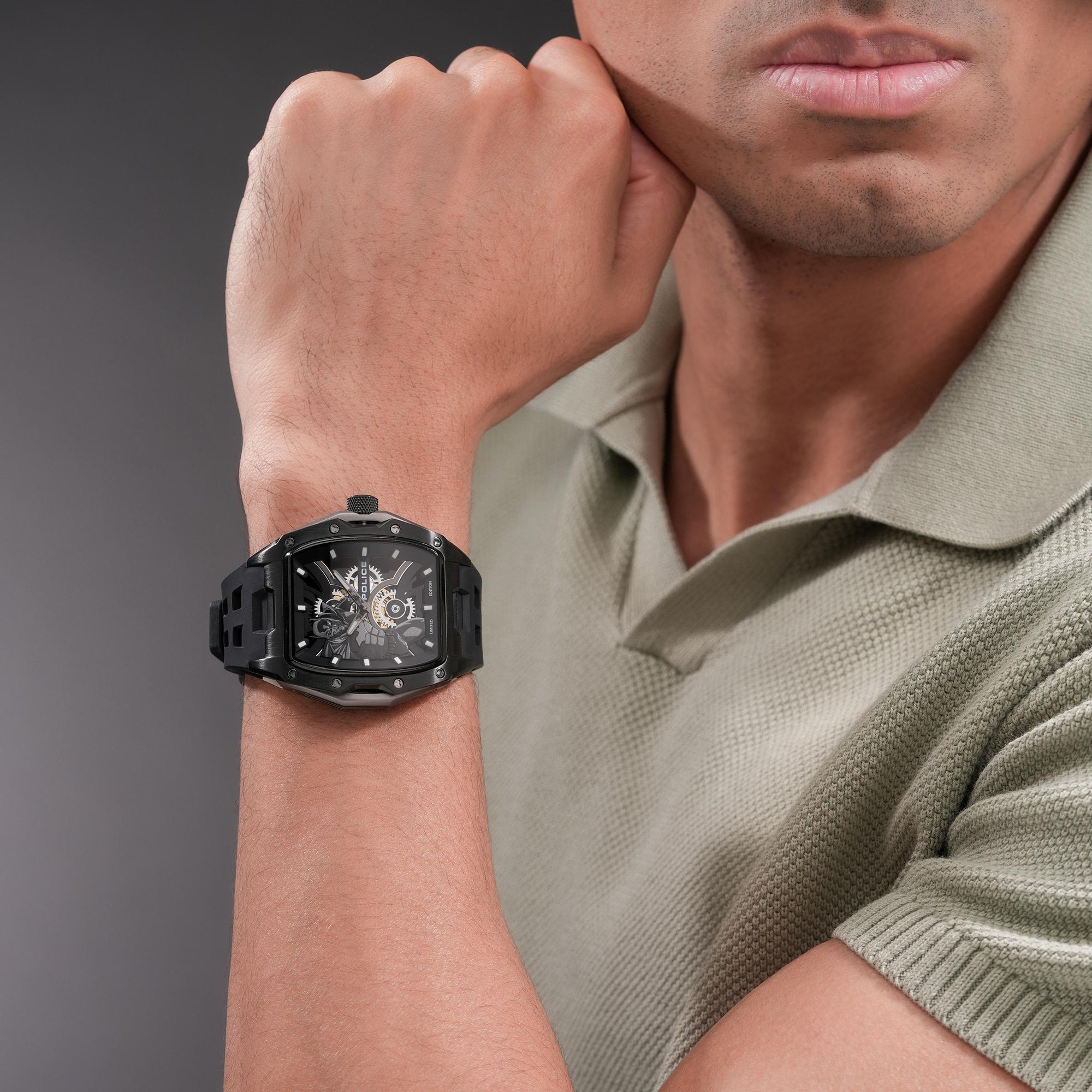 Police Gotham PEWGM0075301 Orologio da polso uomo Produzione strettamente limitata Police Gotham PEWGM0075301 Orologio da polso uomo Produzione strettamente limitata