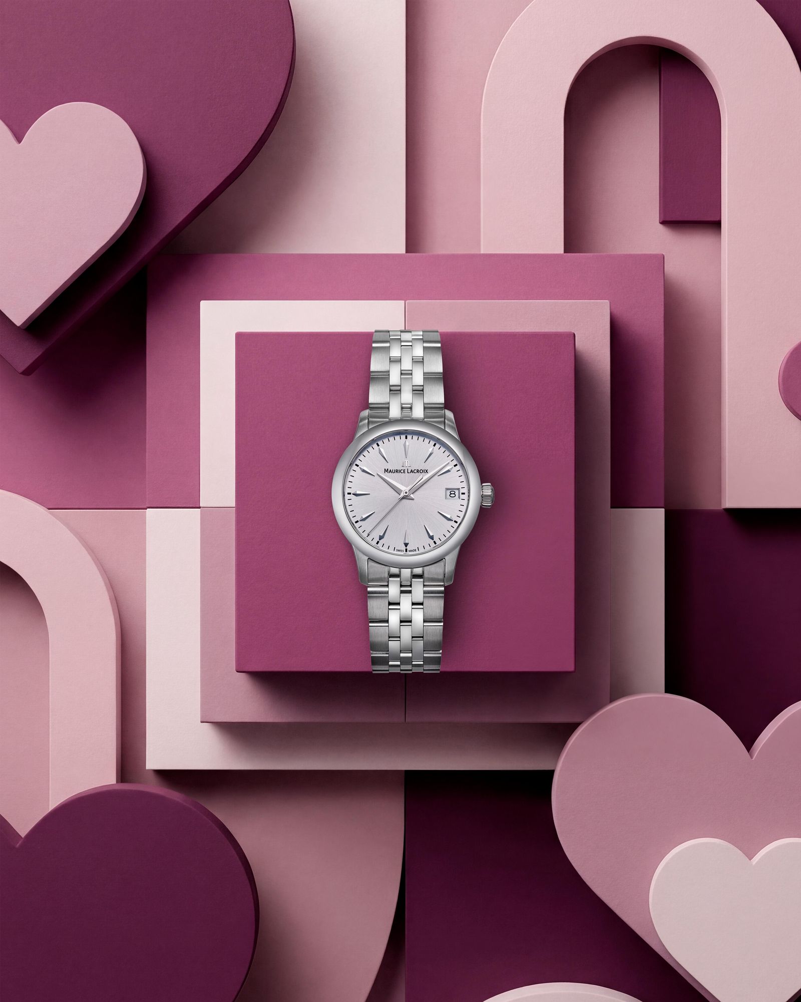 Maurice Lacroix 1975 Quartz 33mm 751006-SS002-130-1 Montre Bracelet pour femmes