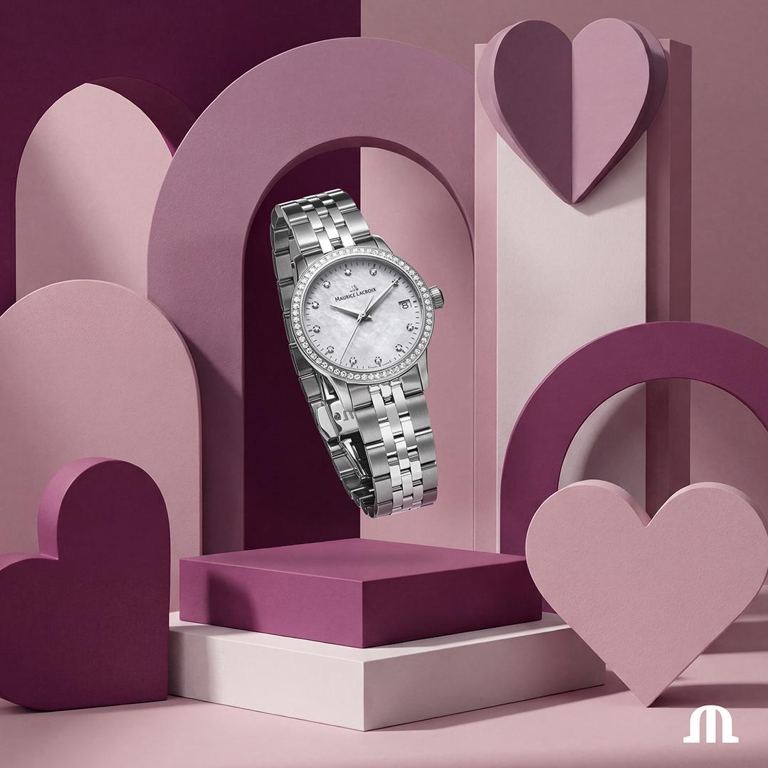 Maurice Lacroix 1975 Quartz 33mm 751006-SD502-170-1 Montre Bracelet pour femmes