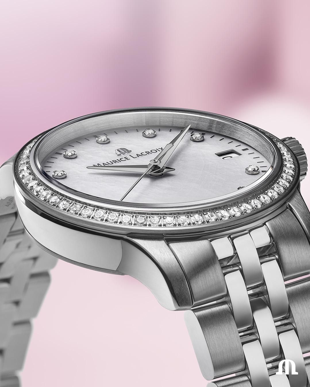 Maurice Lacroix 1975 Quartz 33mm 751006-SD502-170-1 Montre Bracelet pour femmes