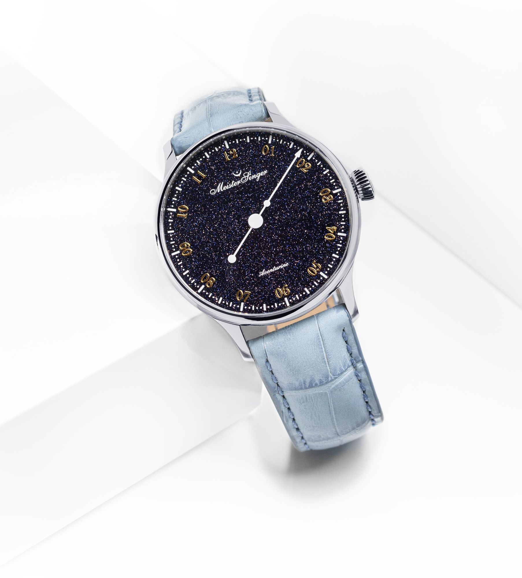 MeisterSinger Pangaea - Aventurine PMN9908AV Orologio con solo una lancetta