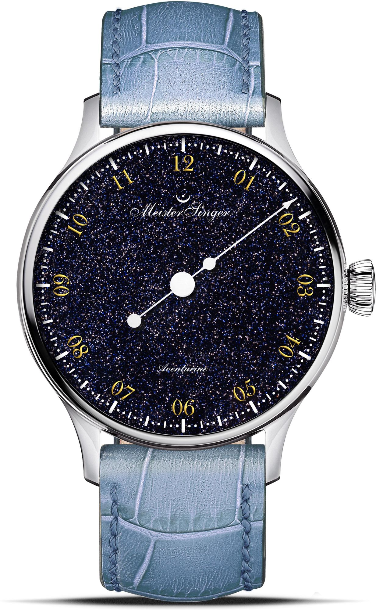 MeisterSinger Pangaea - Aventurine PMN9908AV Orologio con solo una lancetta