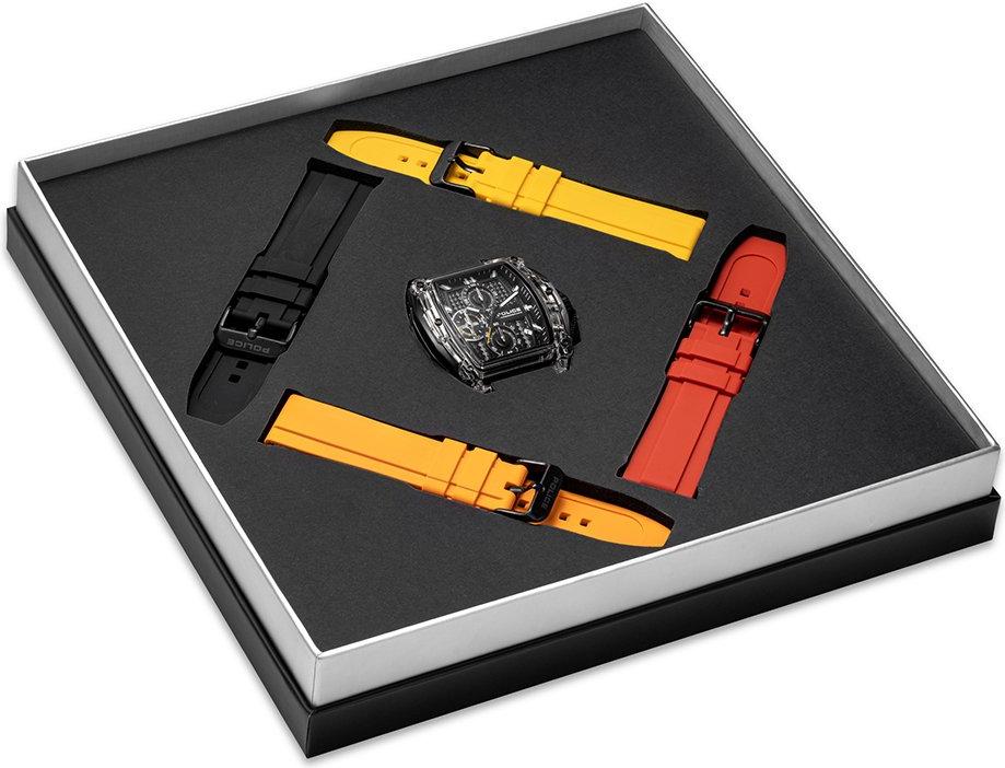 Police Clout Tank PEWGO00778X2 Herrenchronograph Mit Wechselband