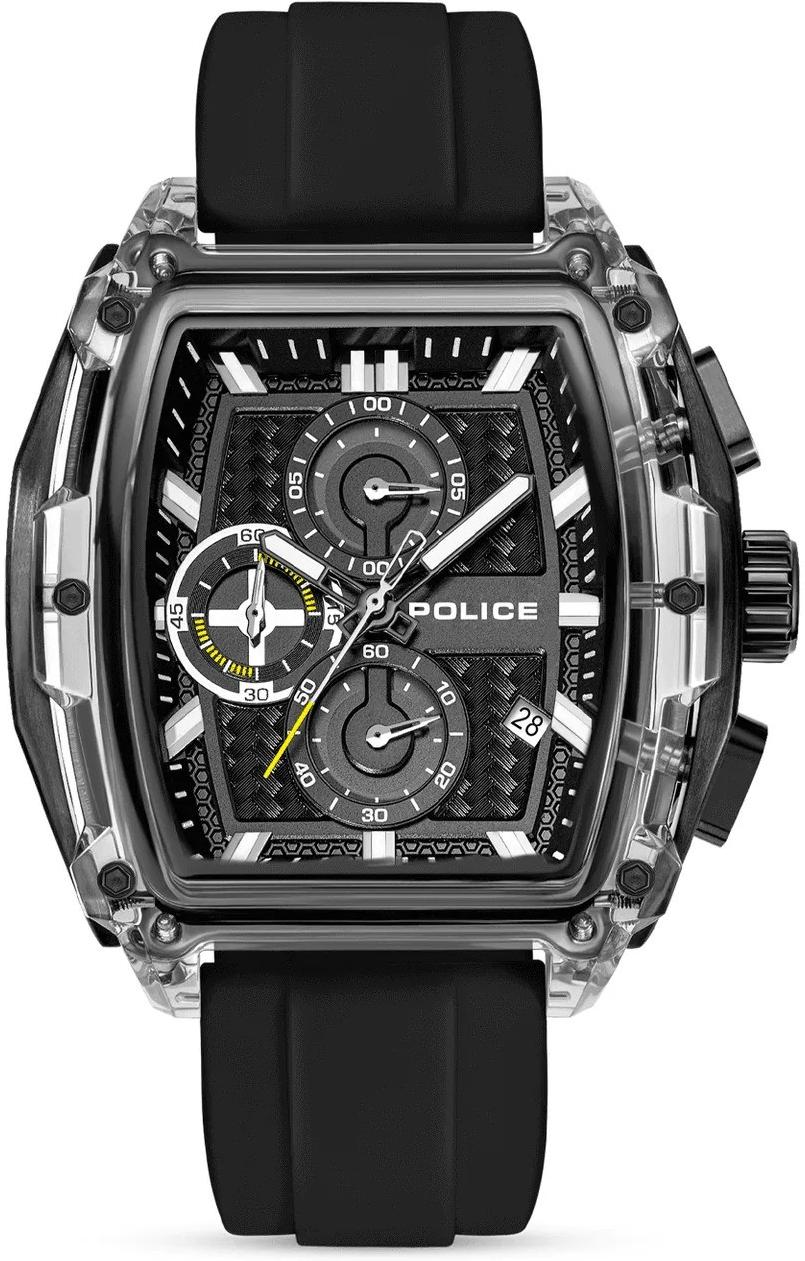 Police Clout Tank PEWGO00778X3 Herrenchronograph Mit Wechselband