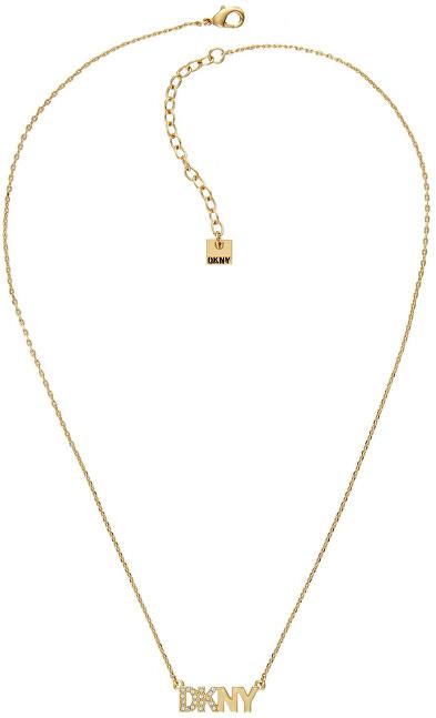 DKNY Pave Logo Pendant 5519995 Damenhalskette