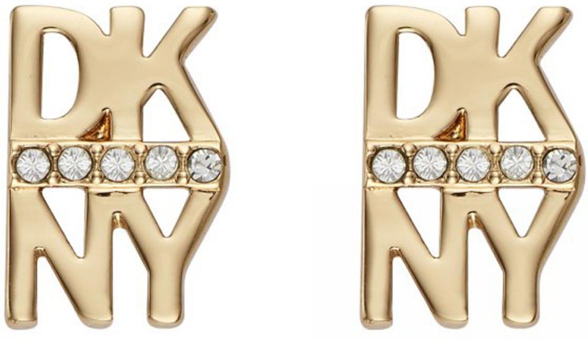 DKNY Stacked Pave Logo Stud 5520004 Earrings