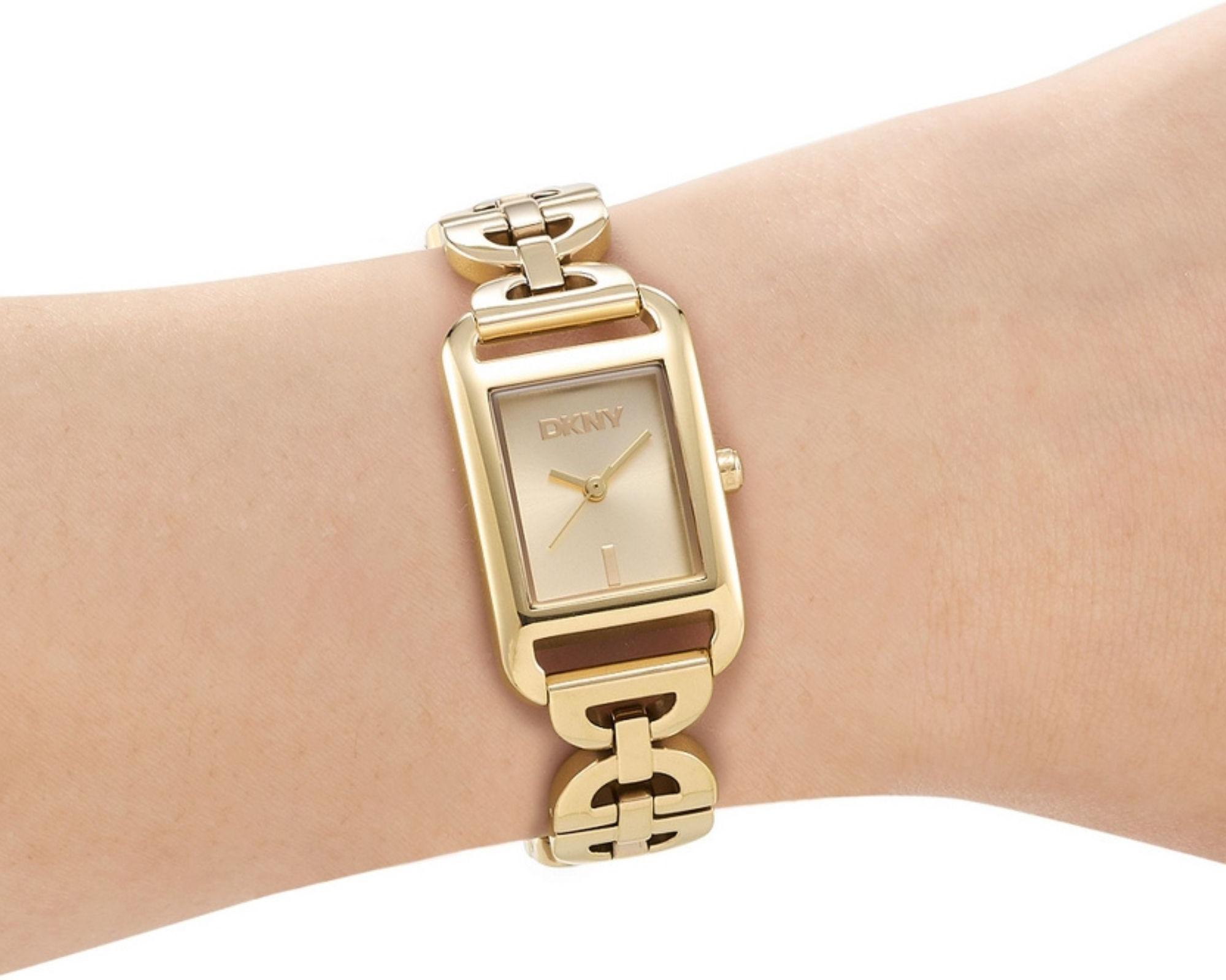 DKNY Open Link square Watch DK1L142M0235 Reloj de Pulsera para mujeres