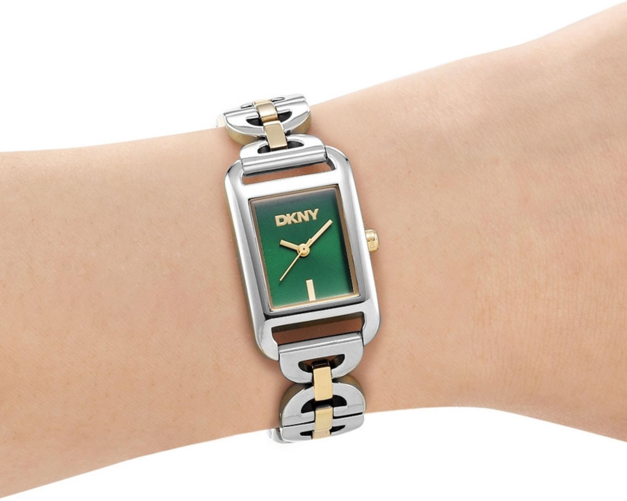 DKNY Open Link square Watch DK1L142M0265 Dames armbandhorloge