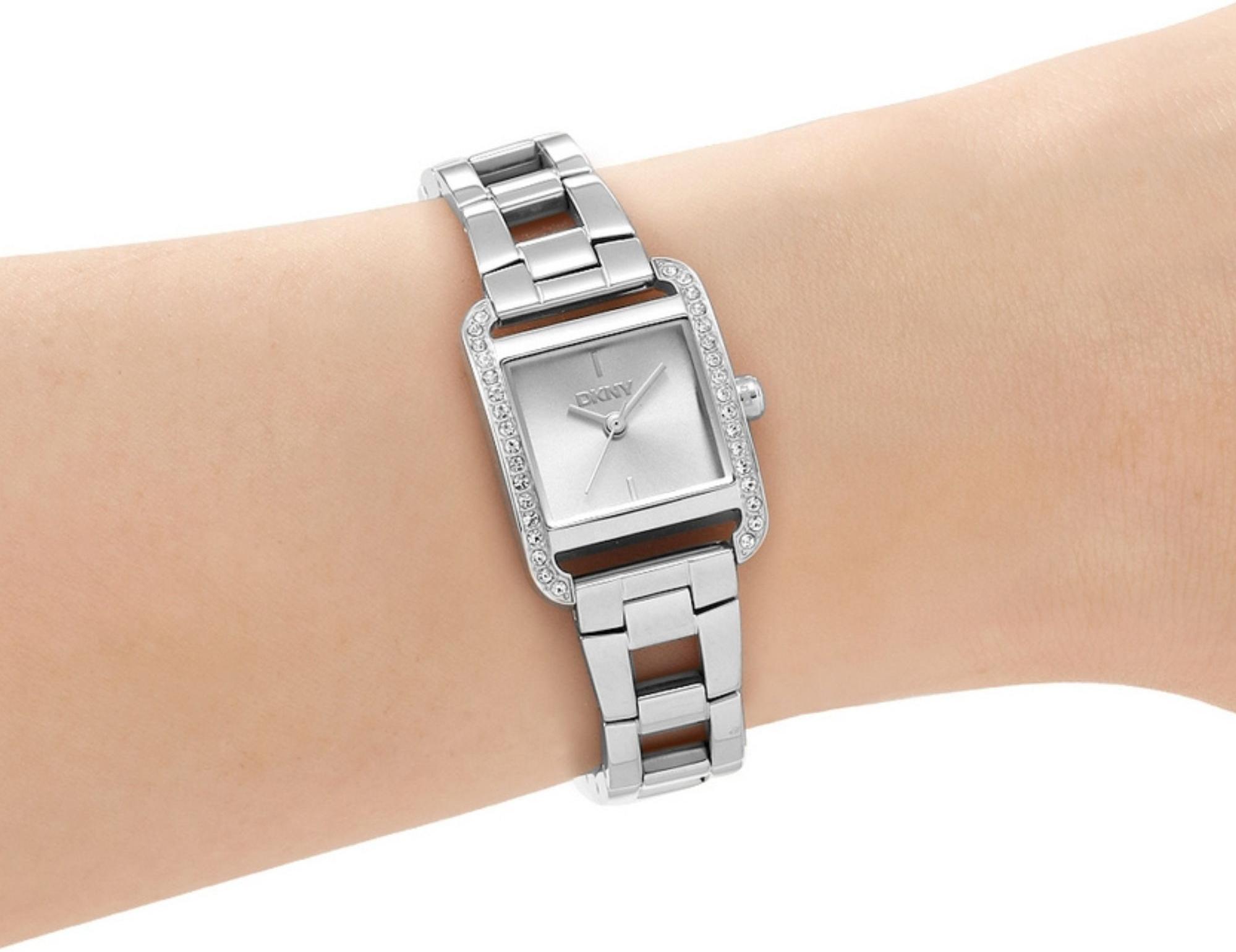 DKNY Mini square DK1L143M0015 Dames armbandhorloge