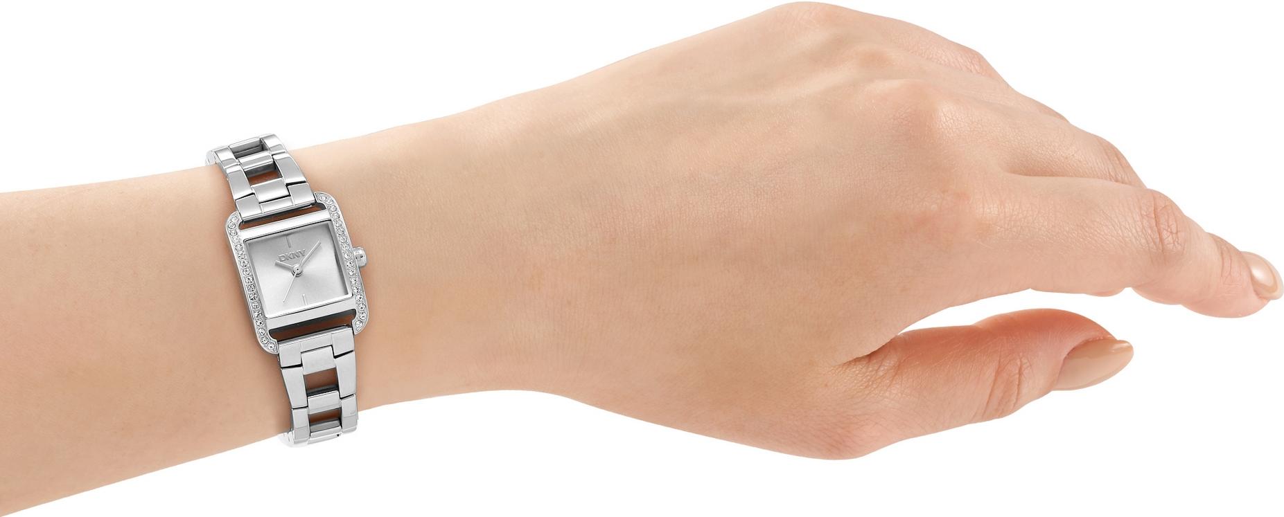 DKNY Mini square DK1L143M0015 Dames armbandhorloge