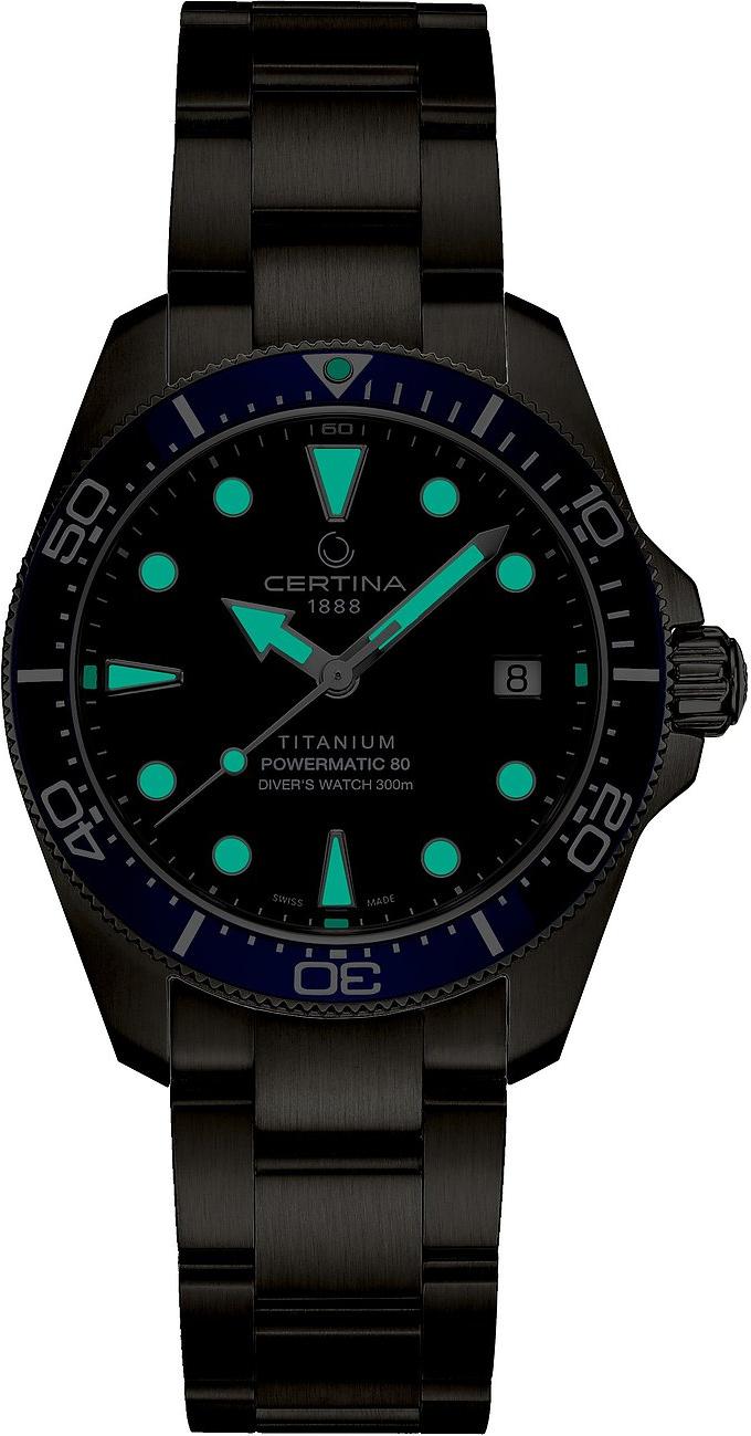 Certina DS Action 38mm C048.807.44.041.00 Reloj unisex Reserve de marcha de 80 horas