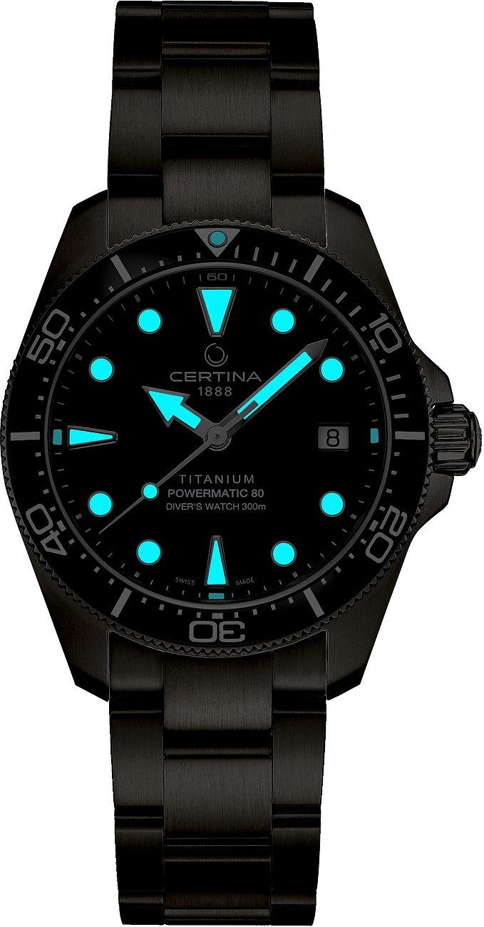 Certina DS Action 38mm C048.807.44.051.01 Reloj unisex Reserve de marcha de 80 horas