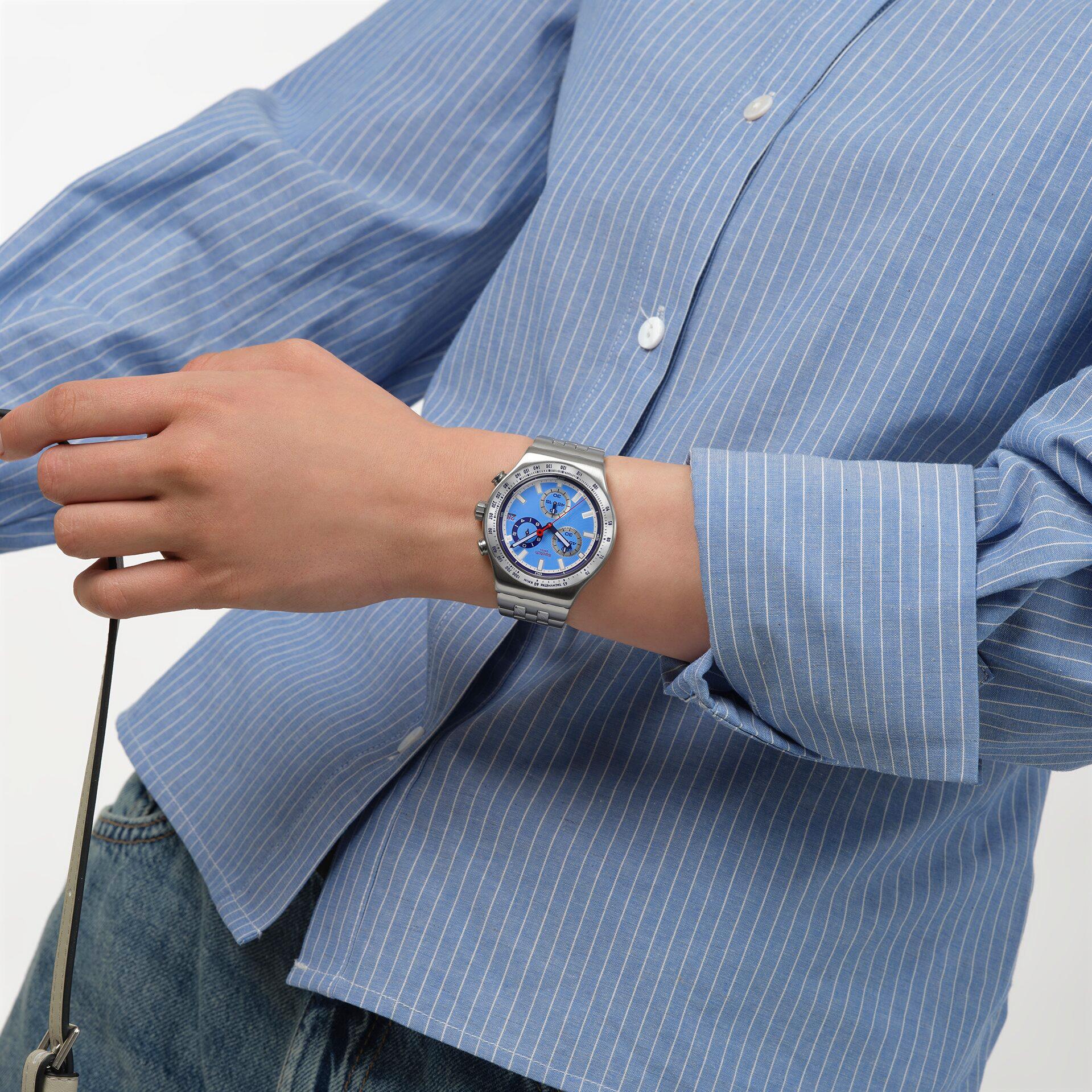 Swatch SKY REFLECTIVE YVS541 Unisexuhr Mit Wechselband Swatch SKY REFLECTIVE YVS541 Unisexuhr Mit Wechselband